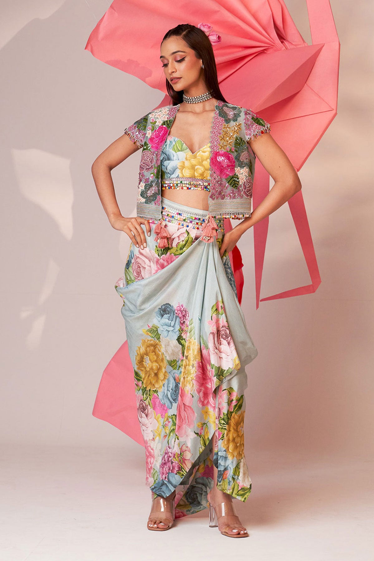 Organza short jacket