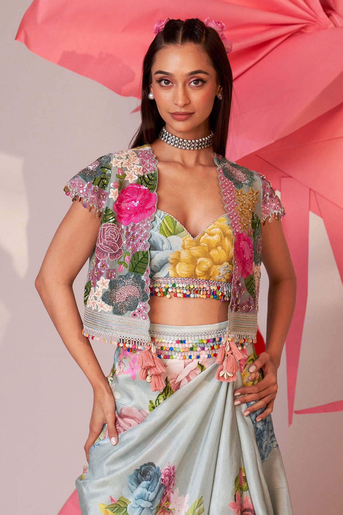 Organza short jacket