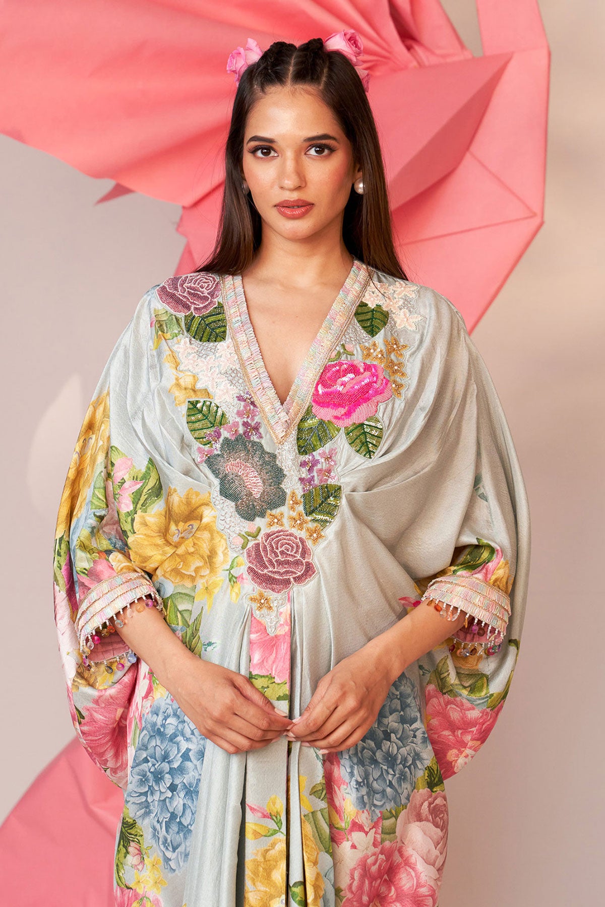 Pleated kaftan