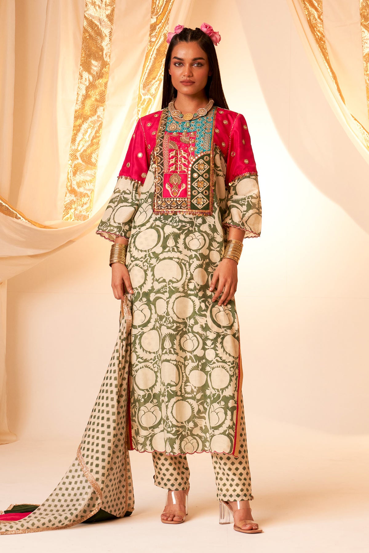 Rani Pink York Kurta Set