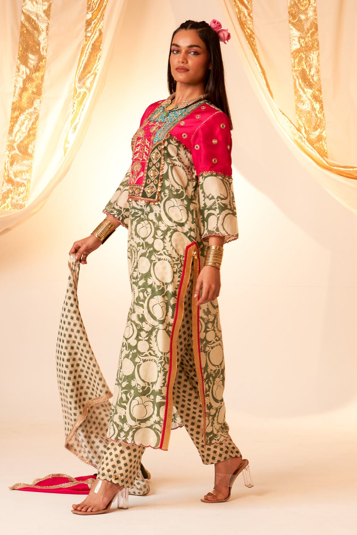 Rani Pink York Kurta Set