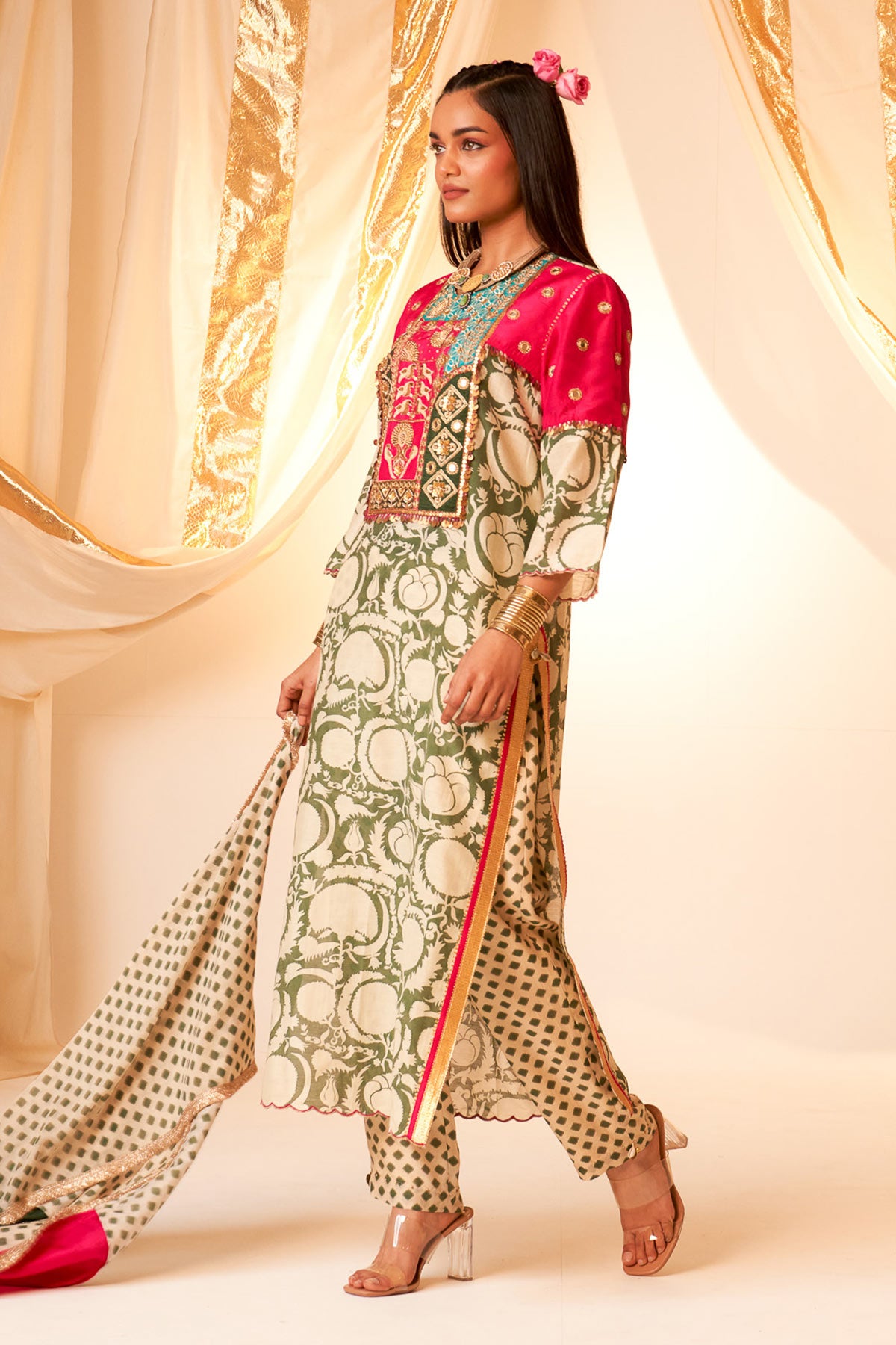 Rani Pink York Kurta Set