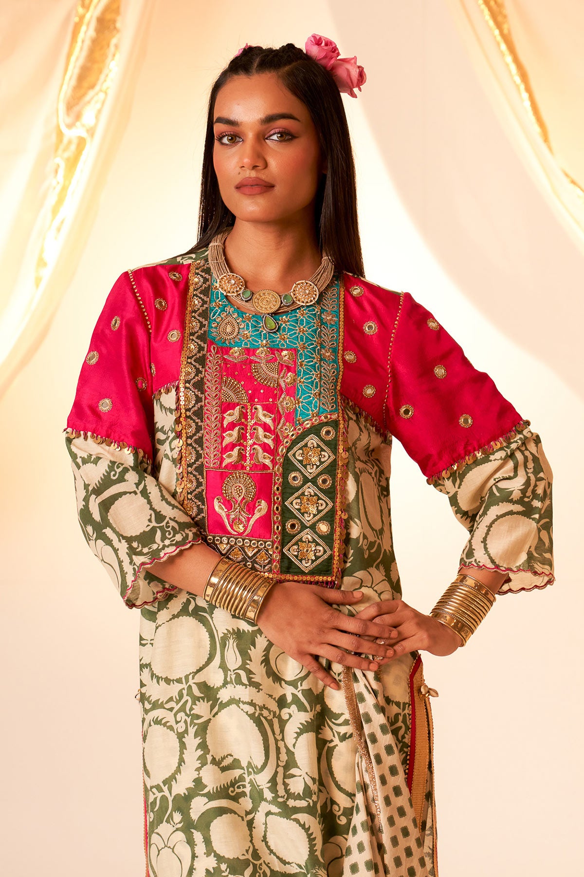 Rani Pink York Kurta Set