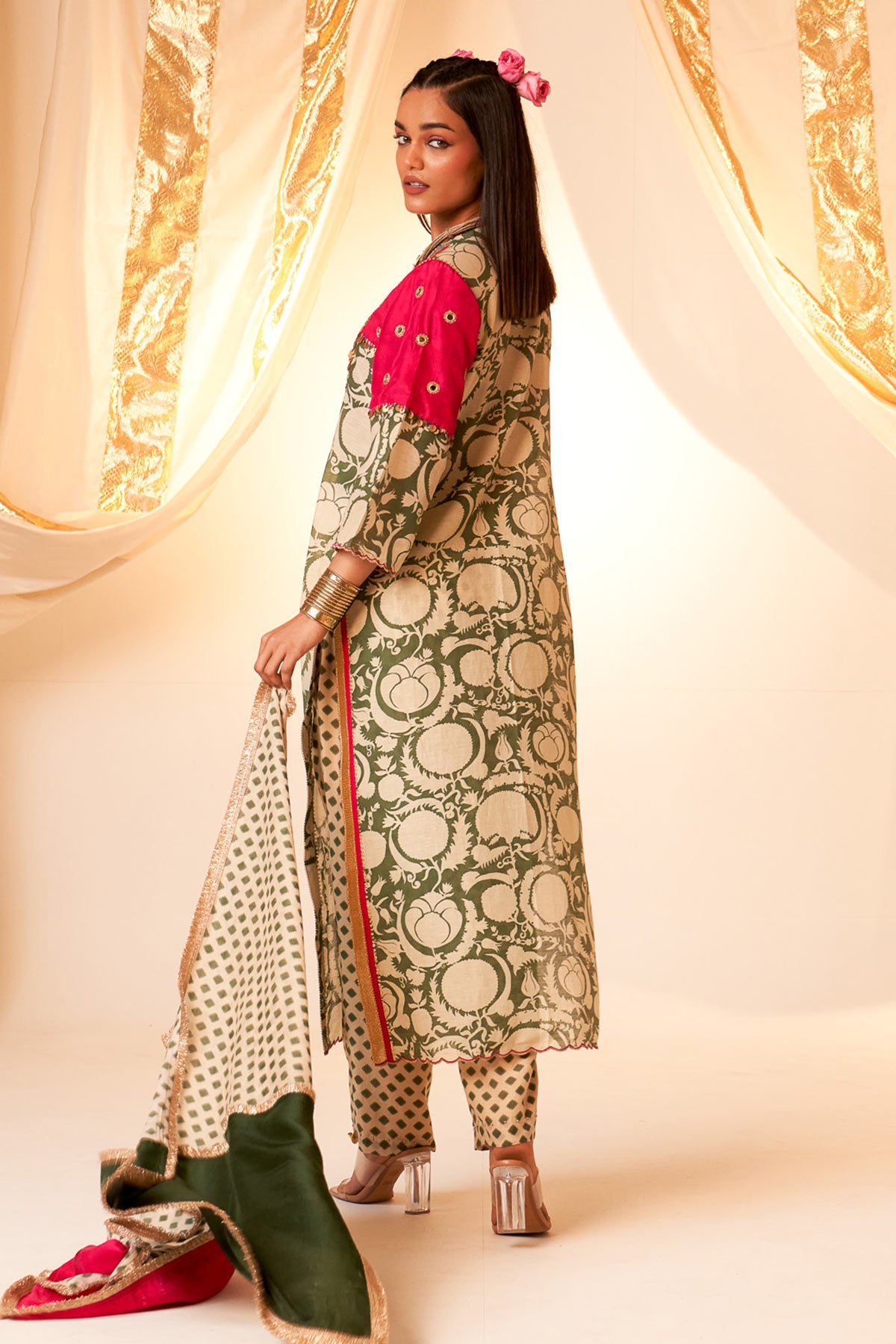 Rani Pink York Kurta Set