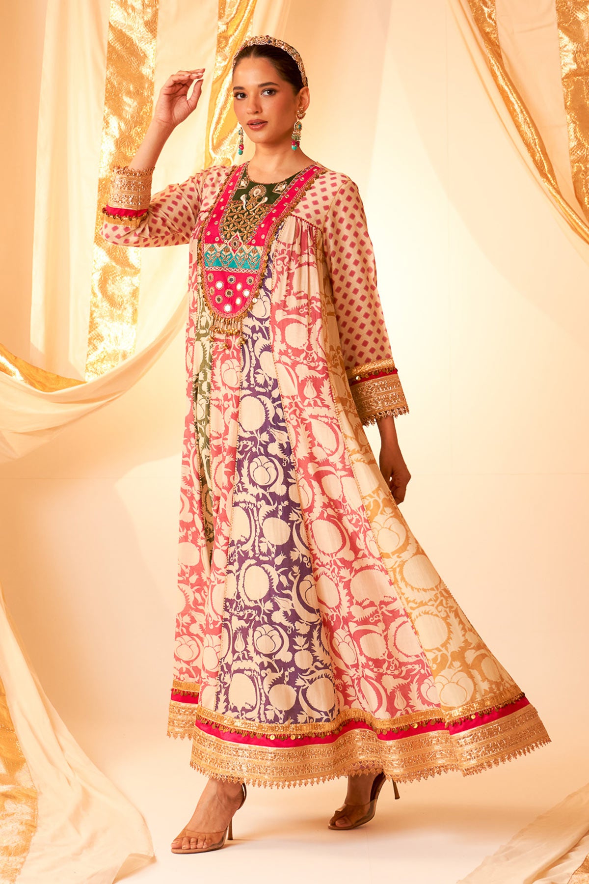 Multi York Anarkali Set
