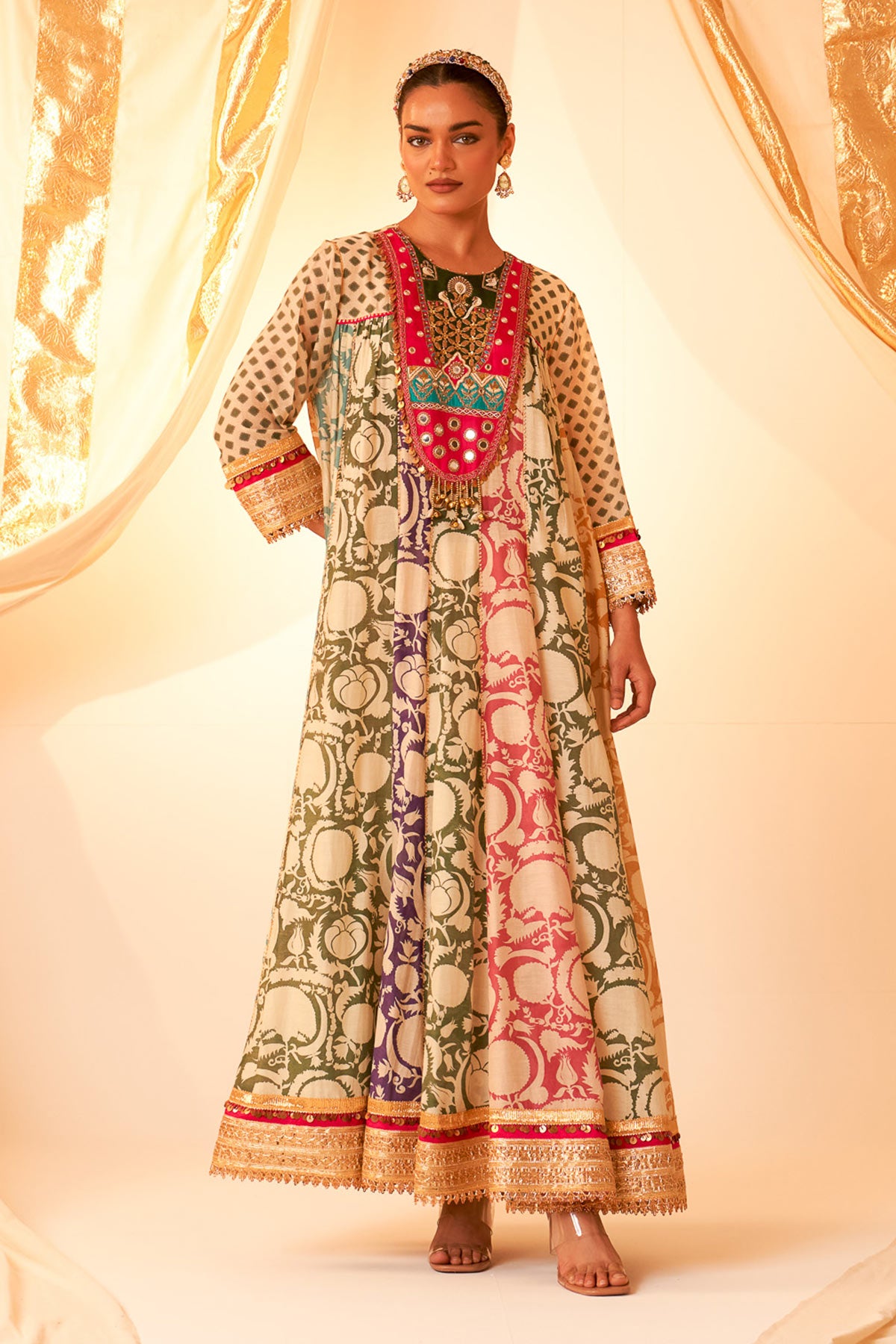 Multi York Anarkali Set