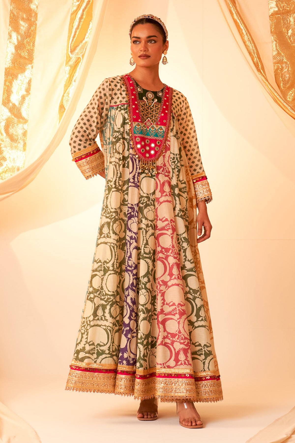 Multi York Anarkali Set