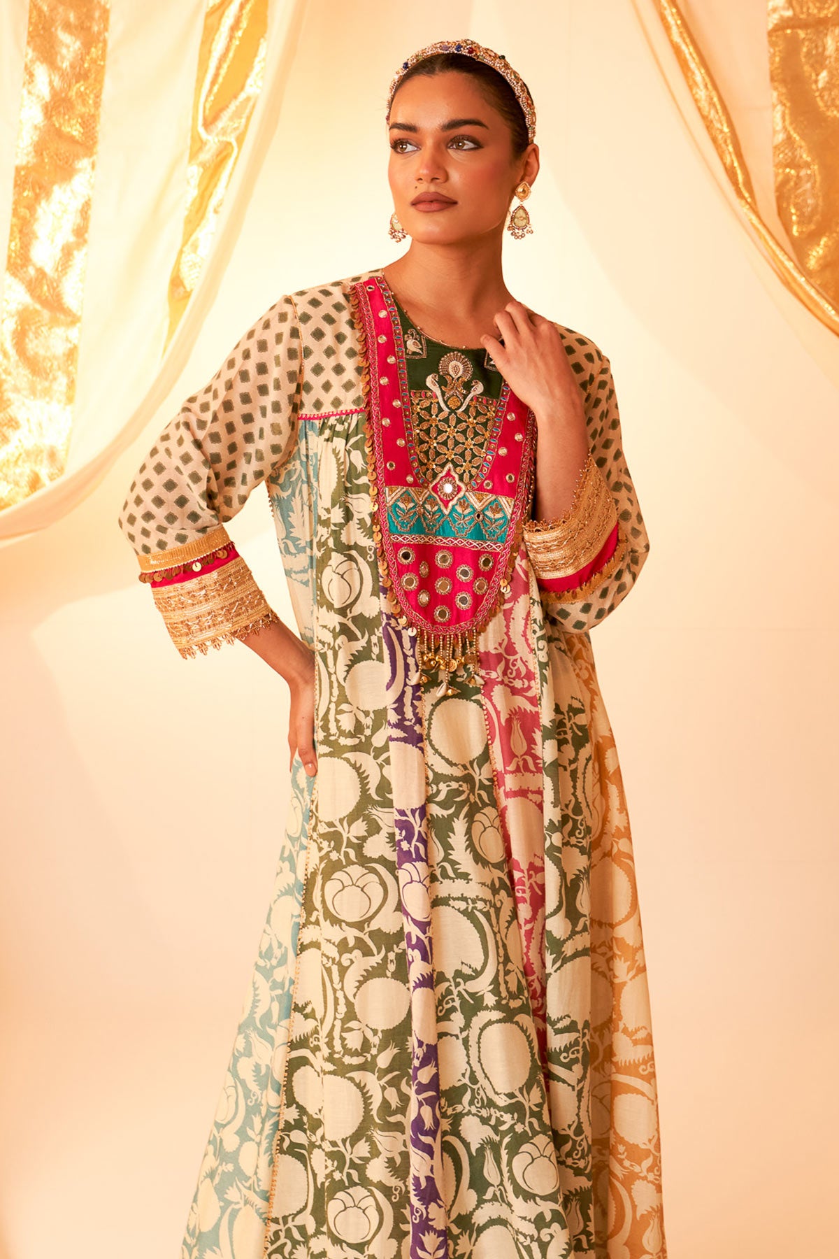 Multi York Anarkali Set