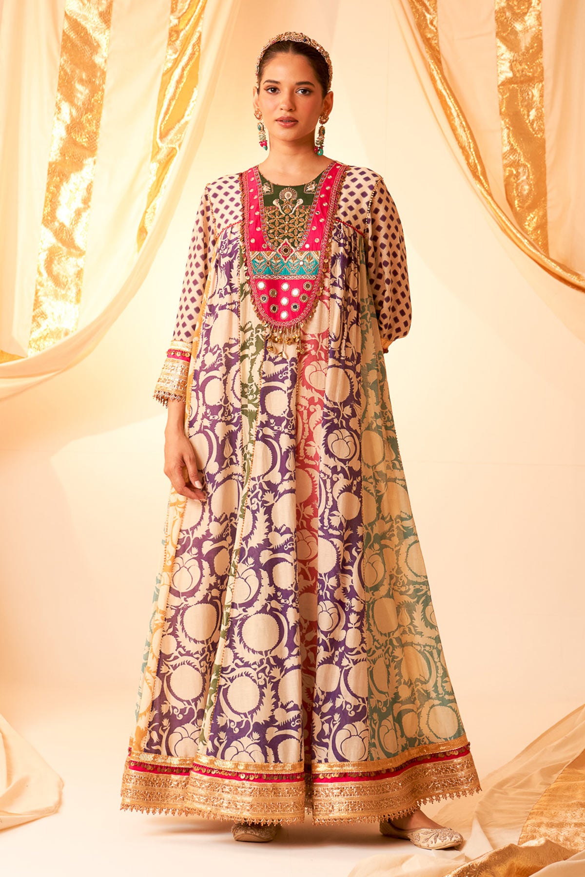 Multi York Anarkali Set