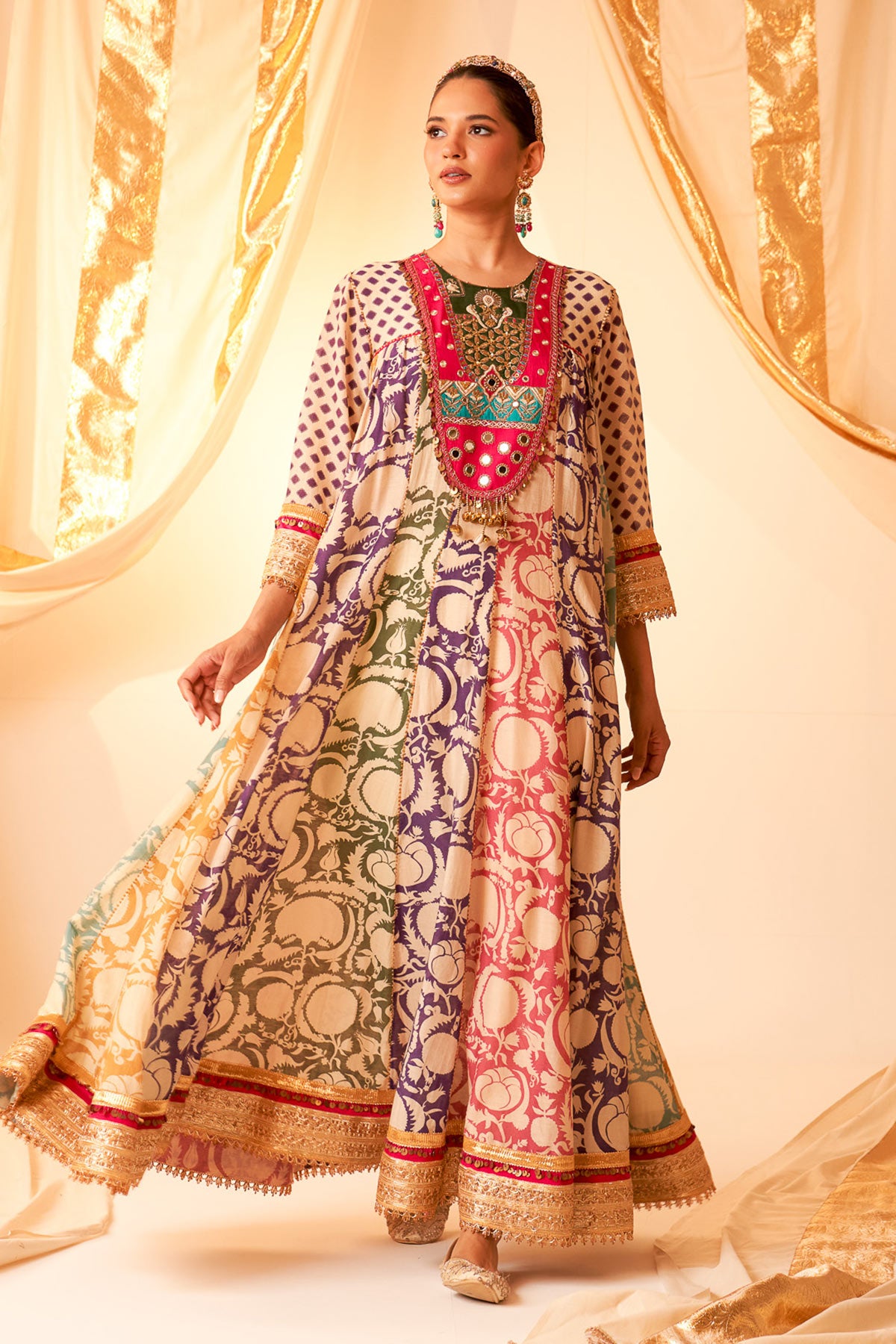 Multi York Anarkali Set