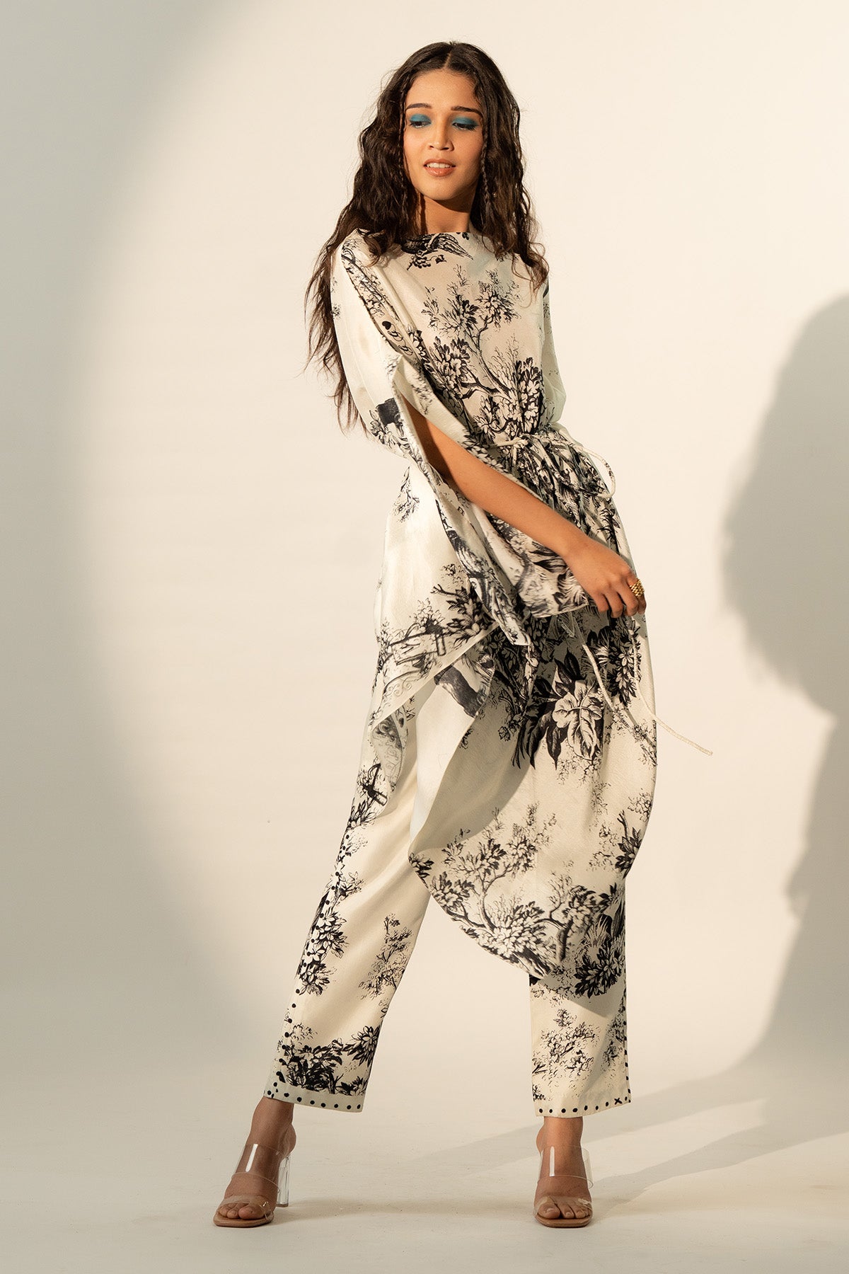 COWL DRAPED DRESS