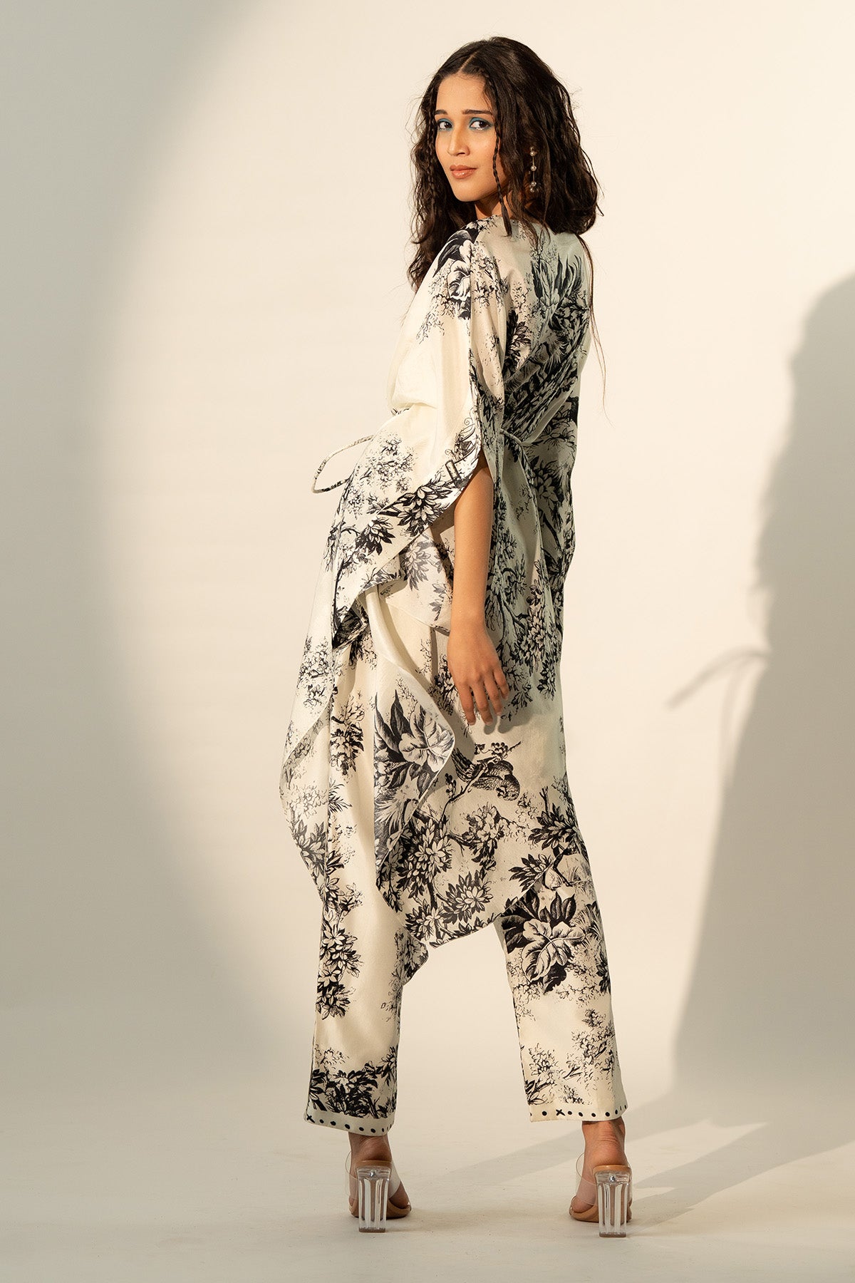 COWL DRAPED DRESS