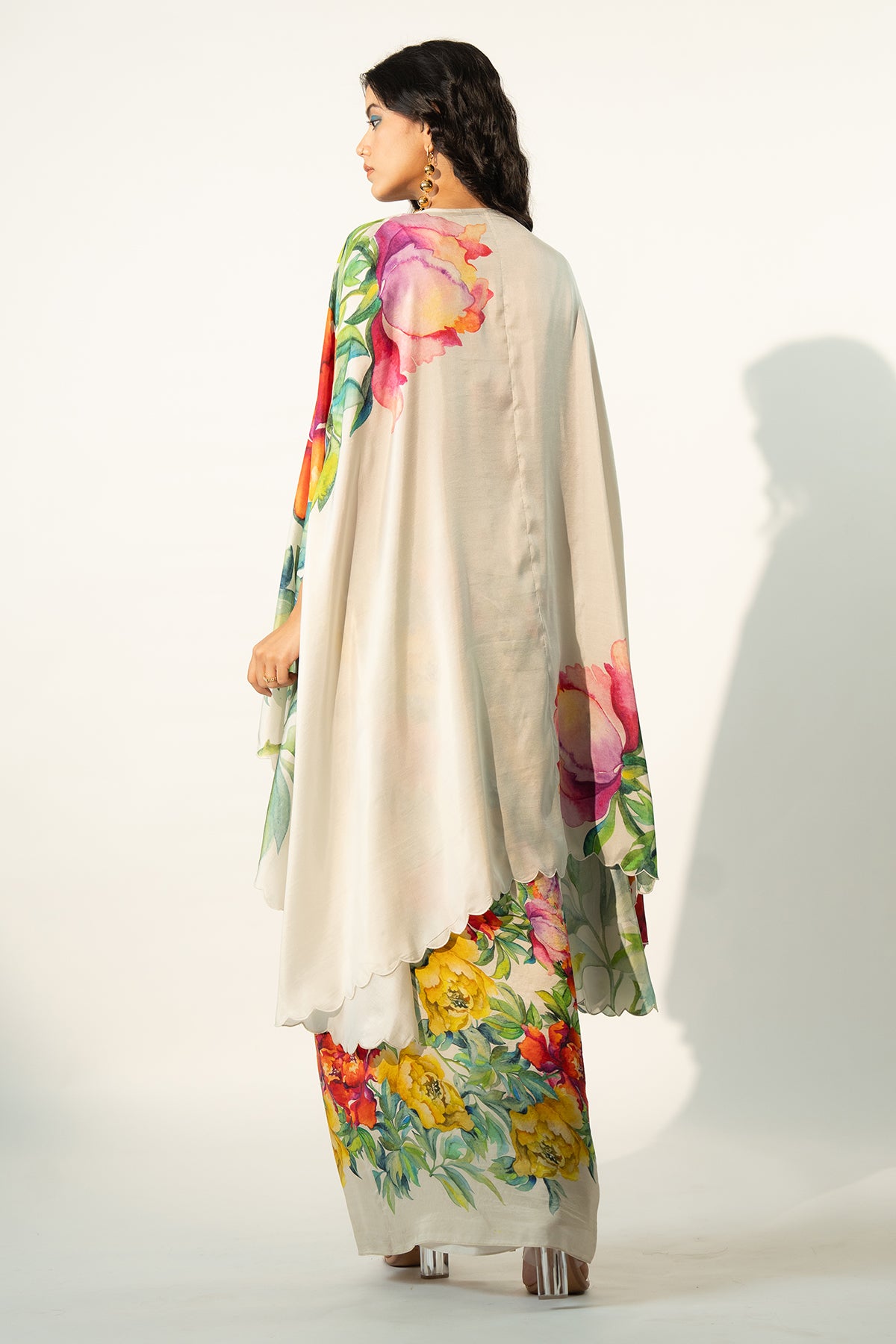 CO-ORD SET WITH DRAPED SKIRT