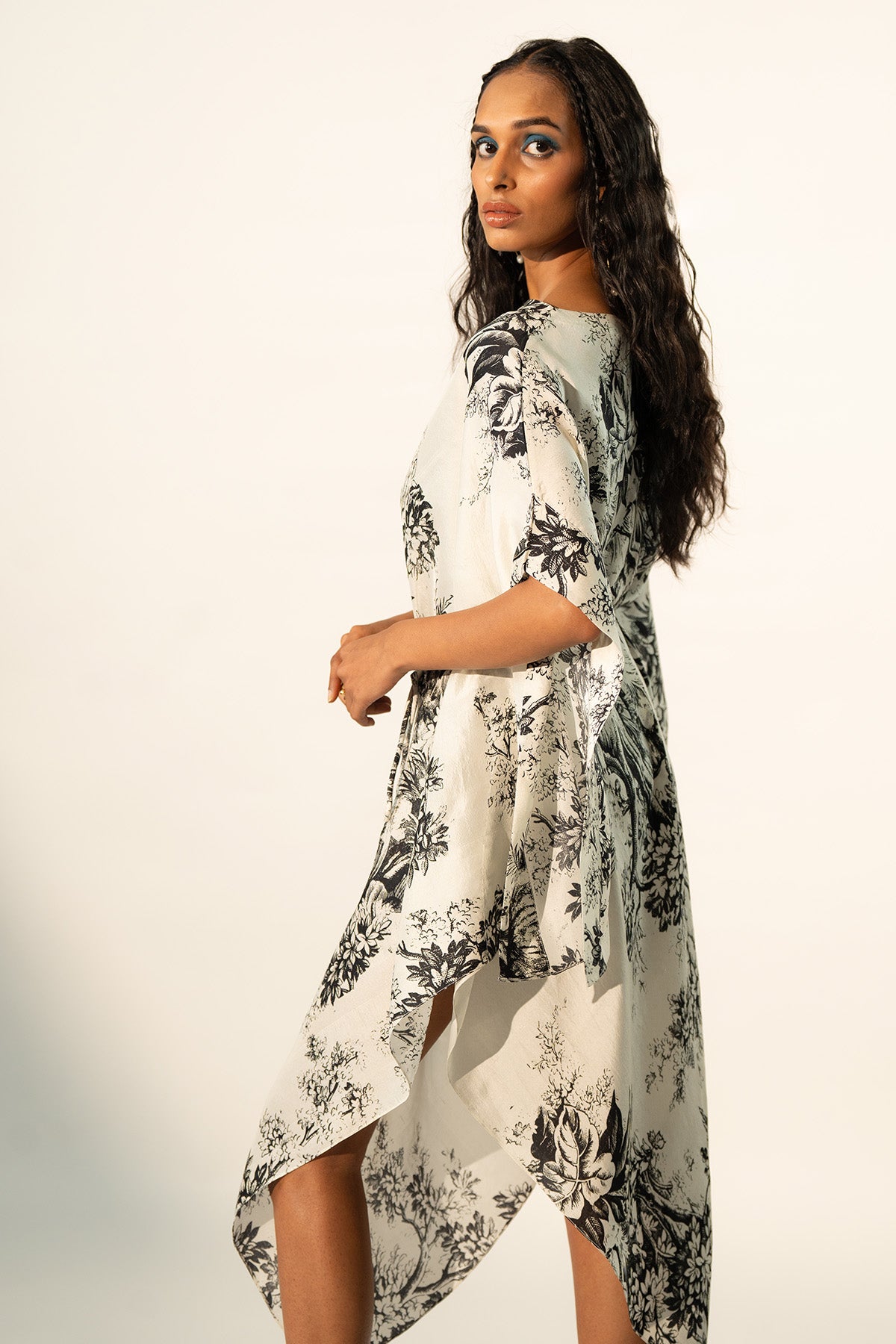 COWL DRAPED DRESS