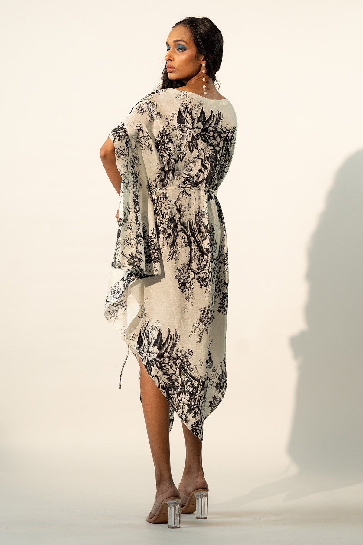 COWL DRAPED DRESS