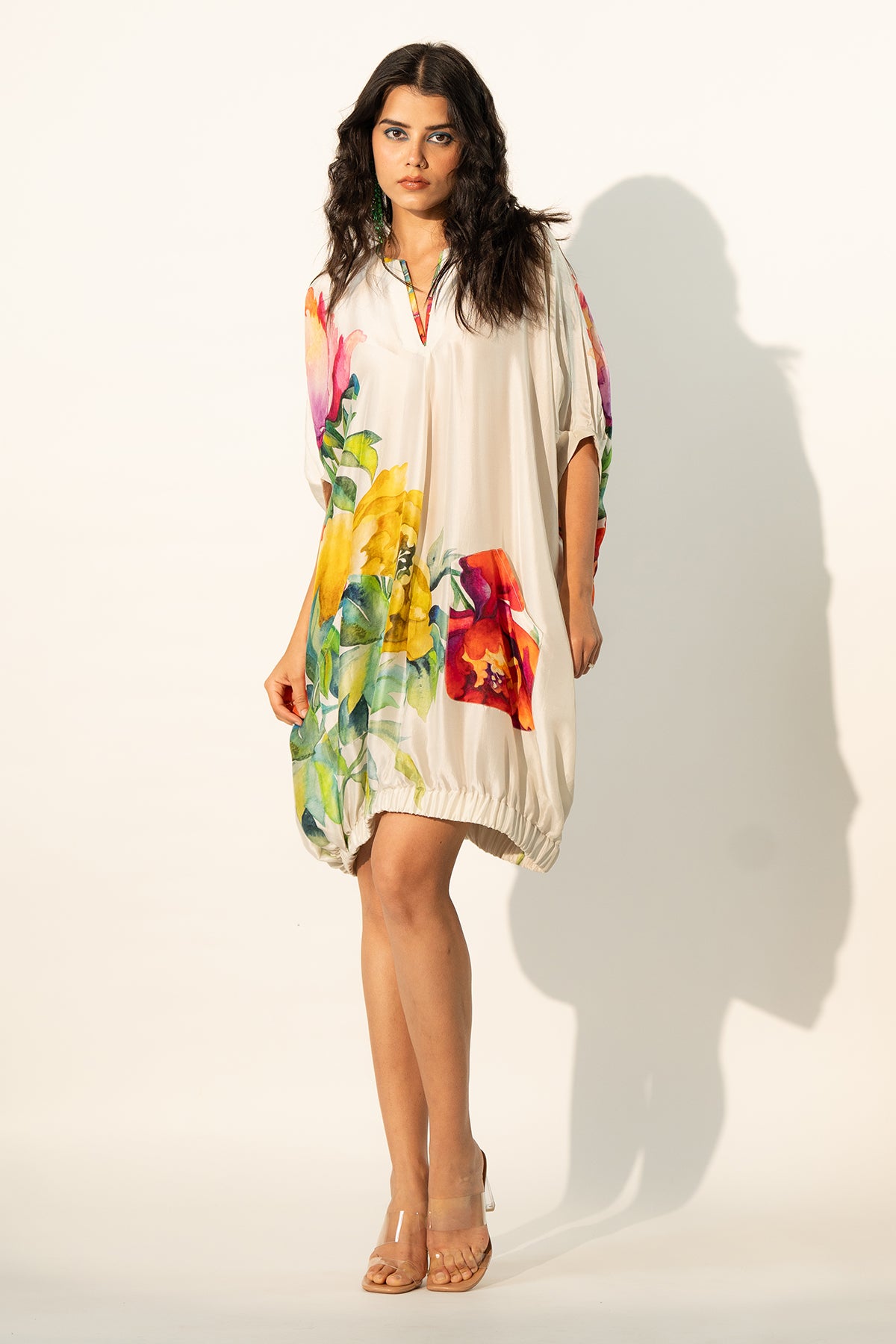 ELASTICATED HEM DRESS