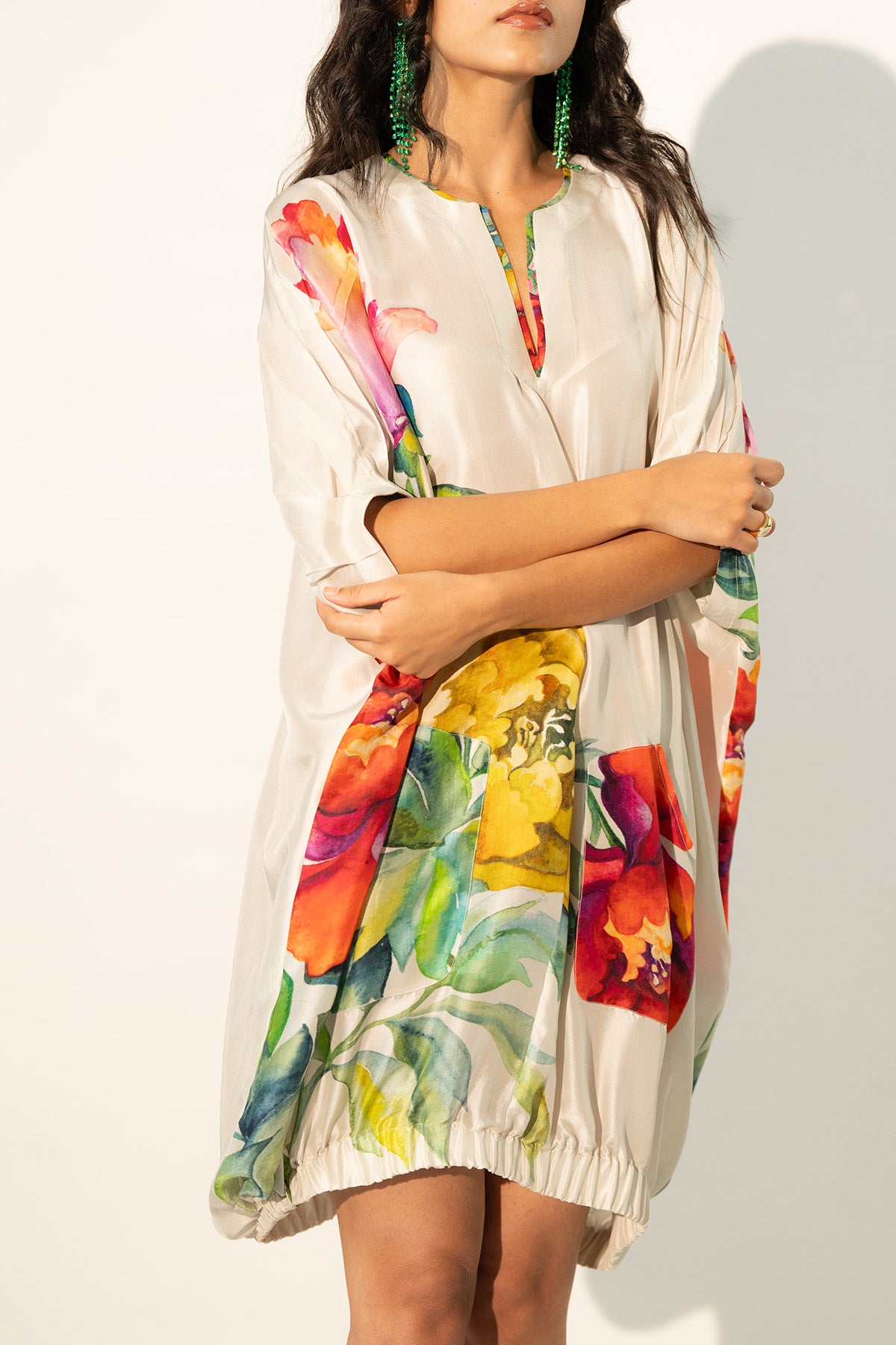 ELASTICATED HEM DRESS