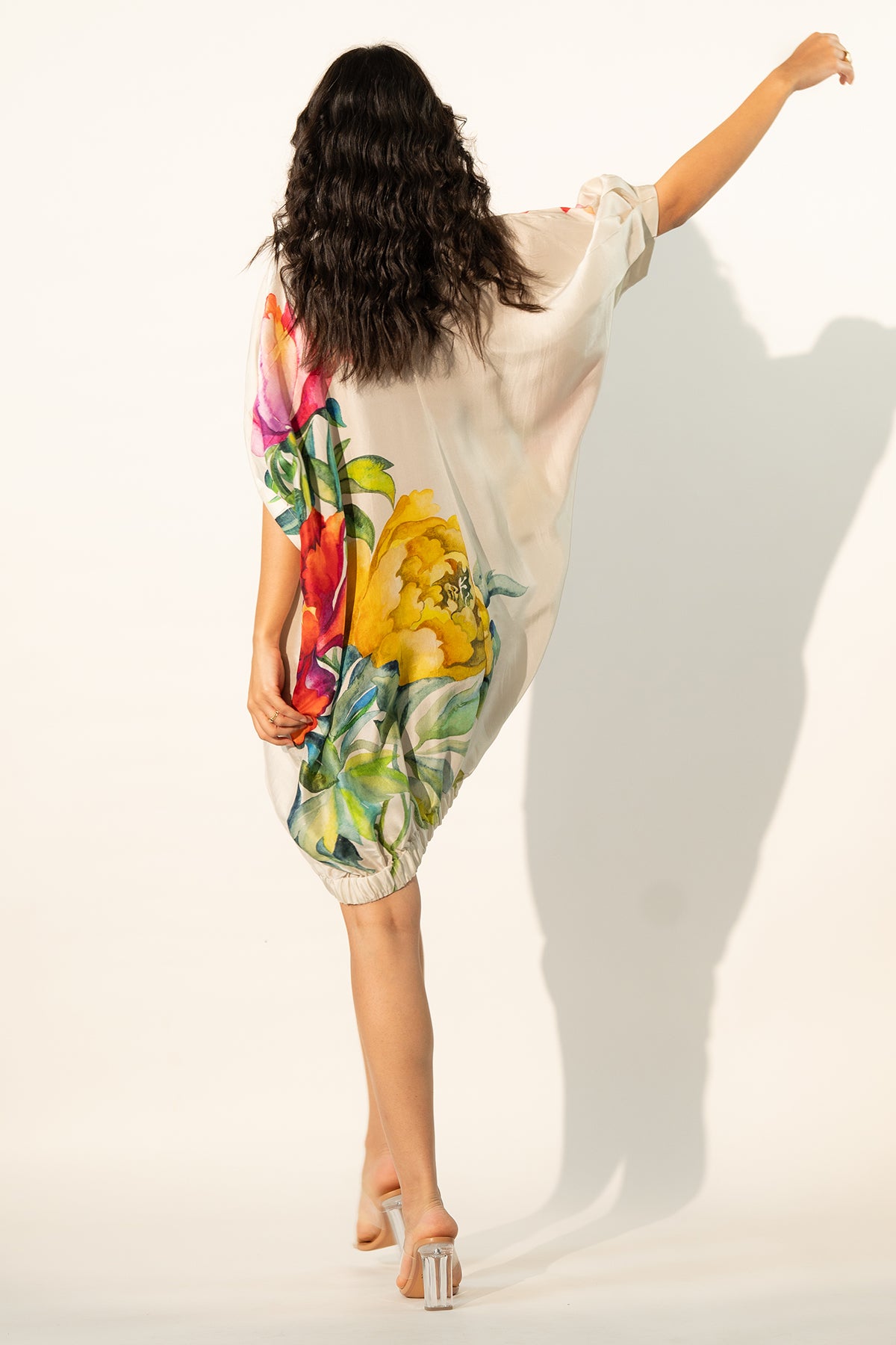 ELASTICATED HEM DRESS