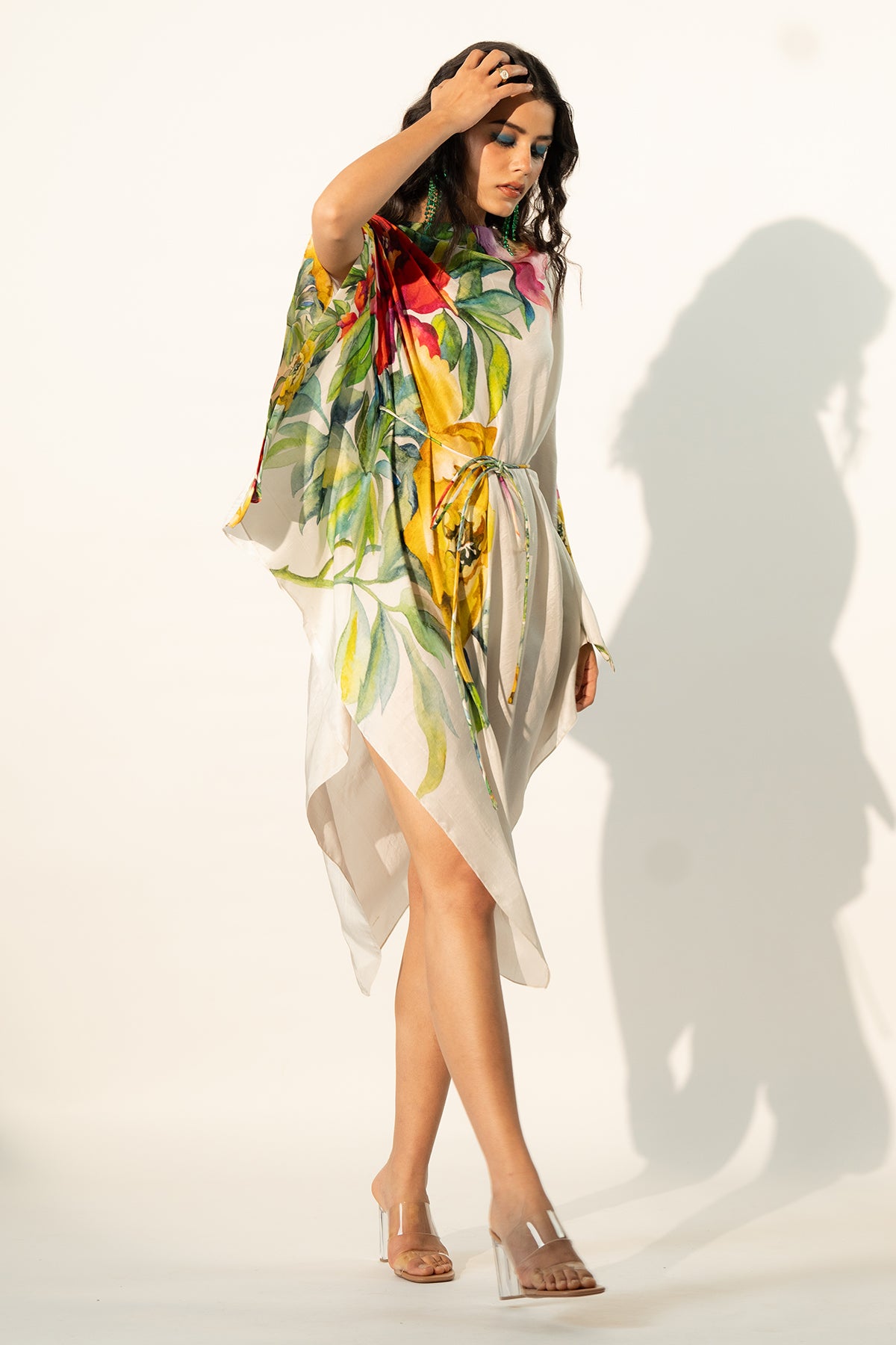 COWL DRAPED DRESS