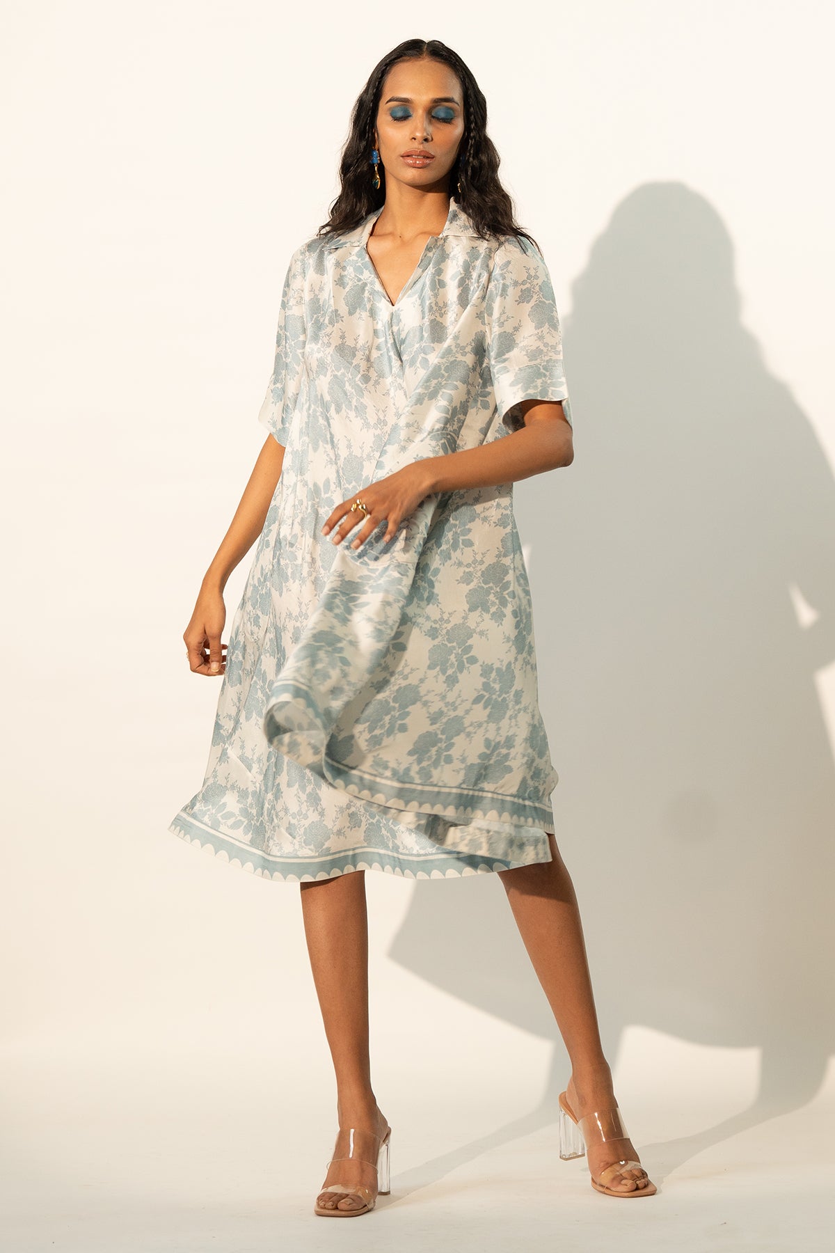 A LINE PATCH POCKET DRESS