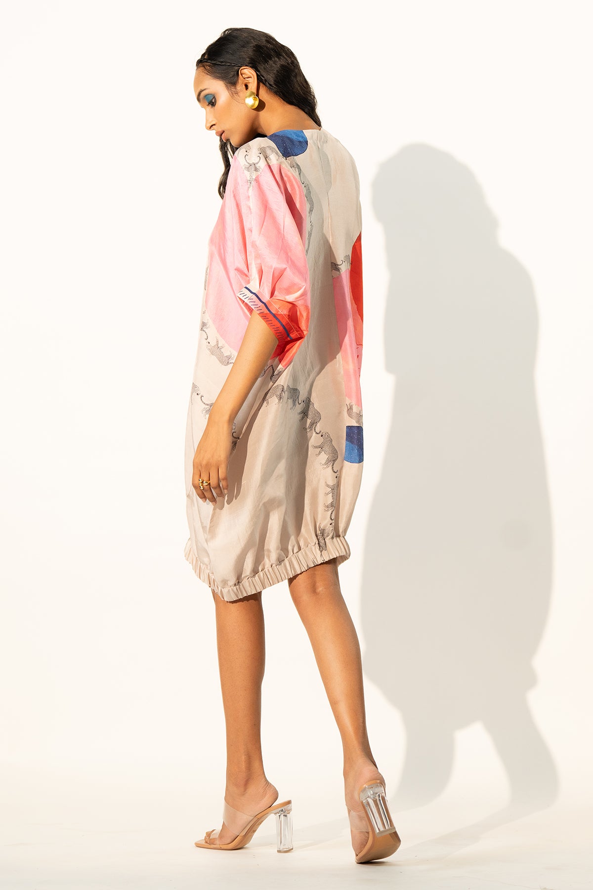 ELASTICATED HEM DRESS