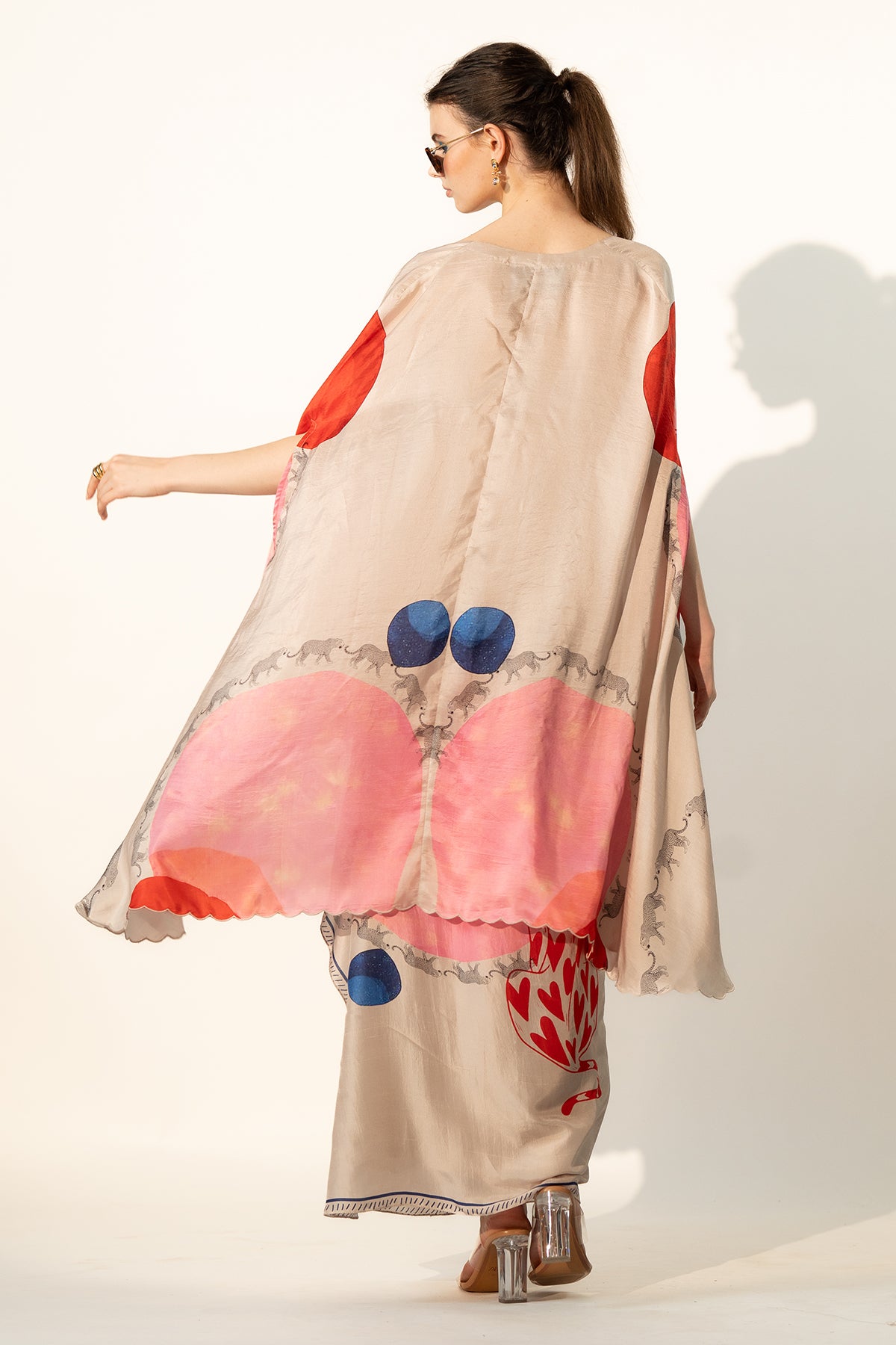 CO-ORD SET WITH DRAPED SKIRT