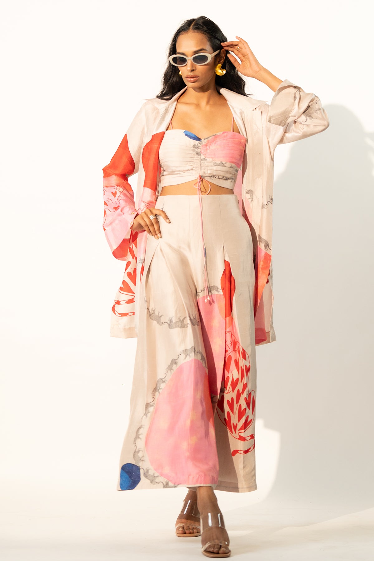 FRONT PLEATED PANTS