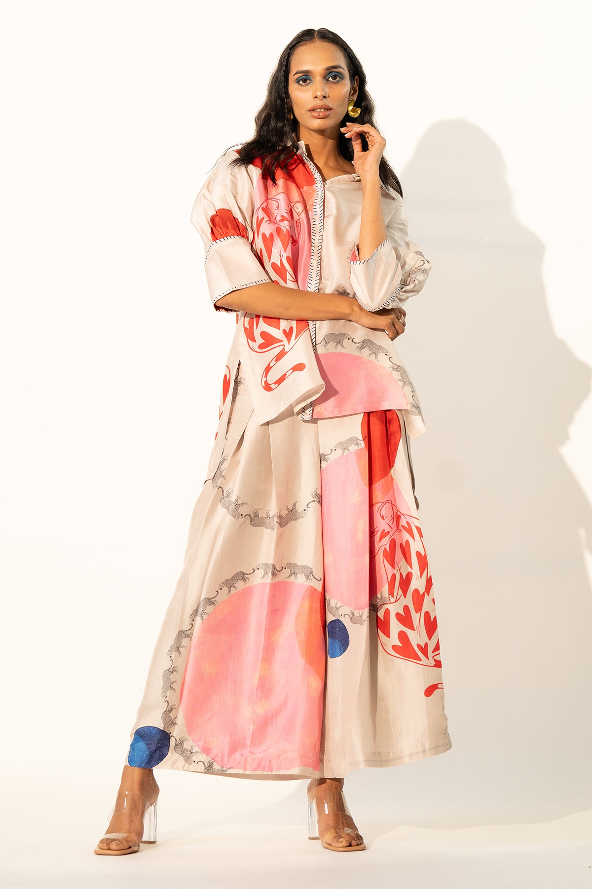 FRONT PLEATED PANTS
