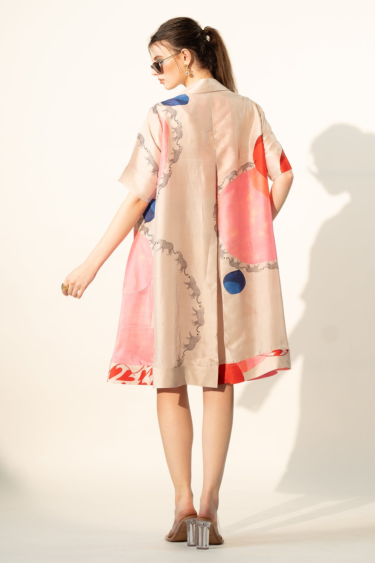 A LINE PATCH POCKET DRESS