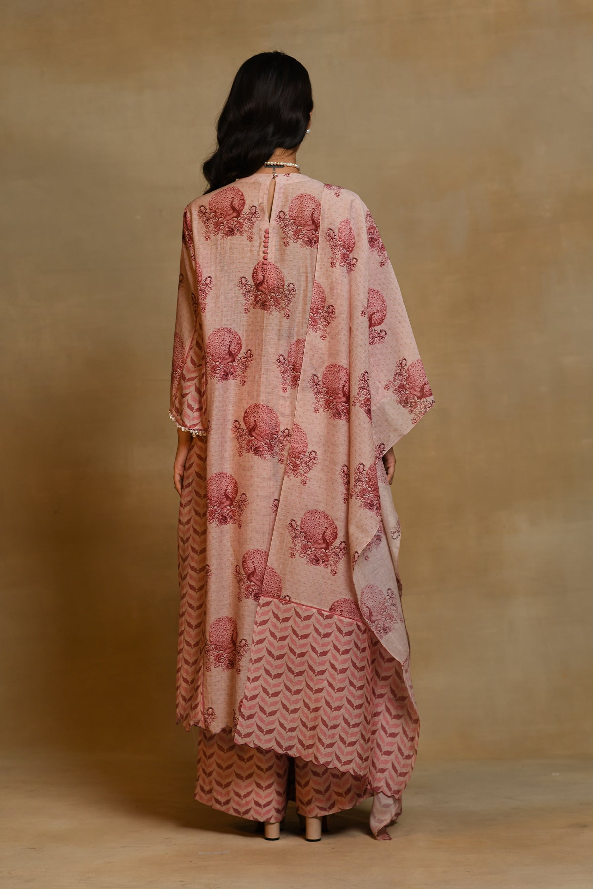 Chandni Pink Garden Kurta Set