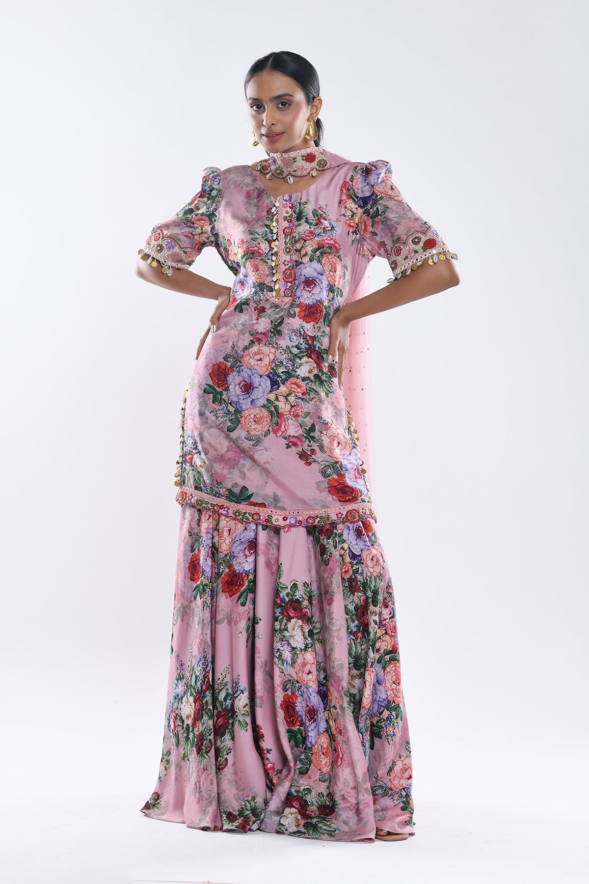 Printed Sharara Set