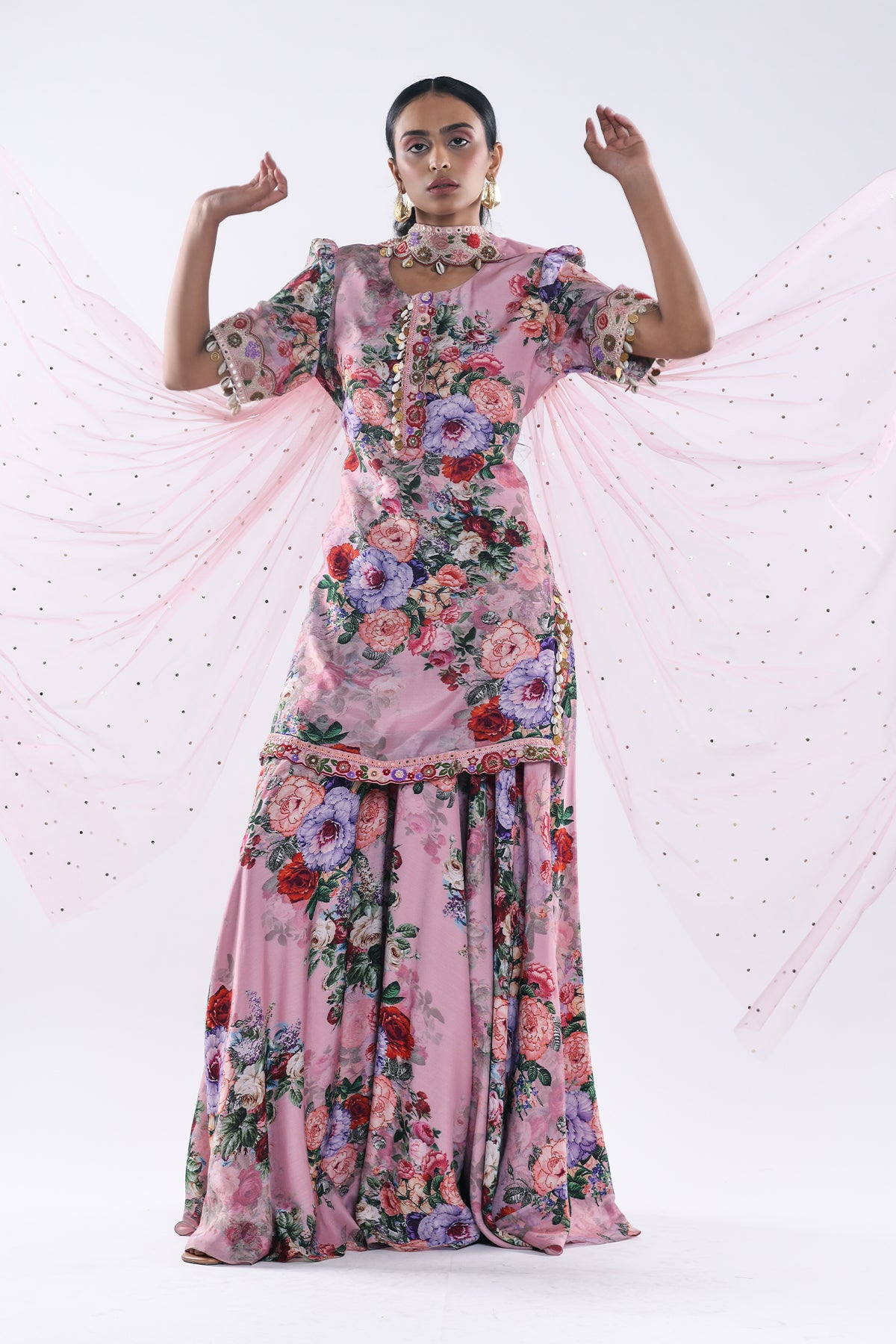 Printed Sharara Set