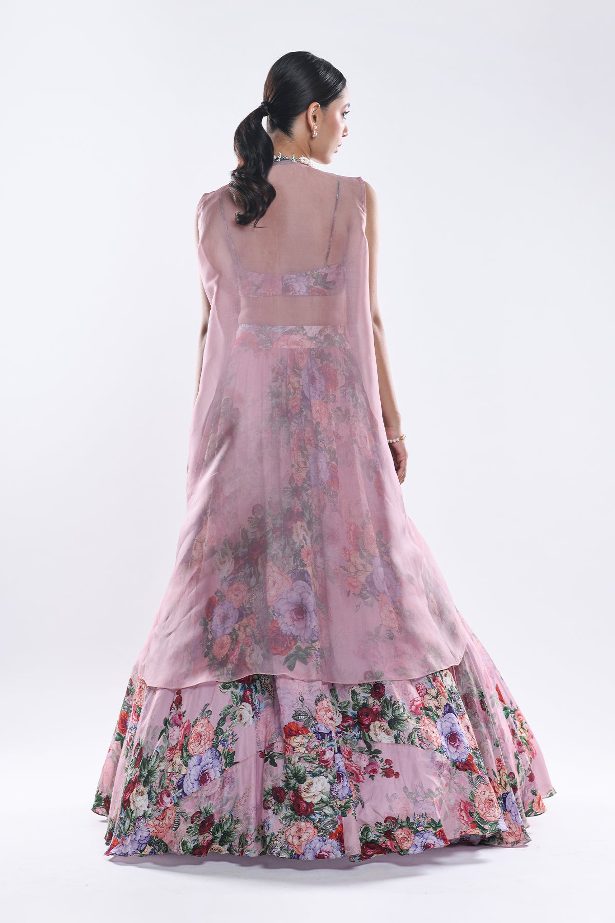 Cape And Lehenga Set