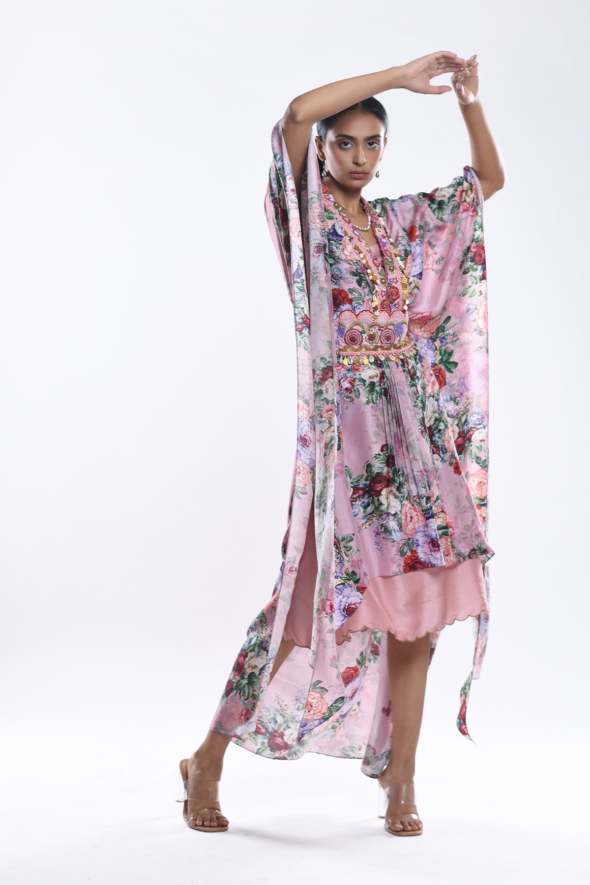 Draped Kaftan Set