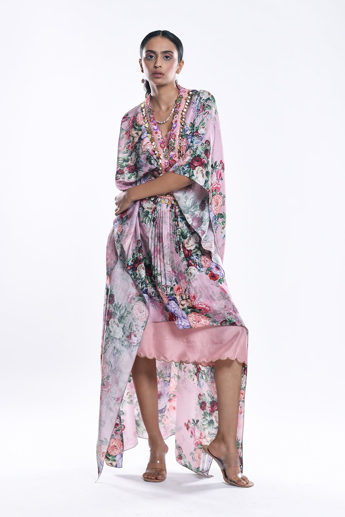 Draped Kaftan Set