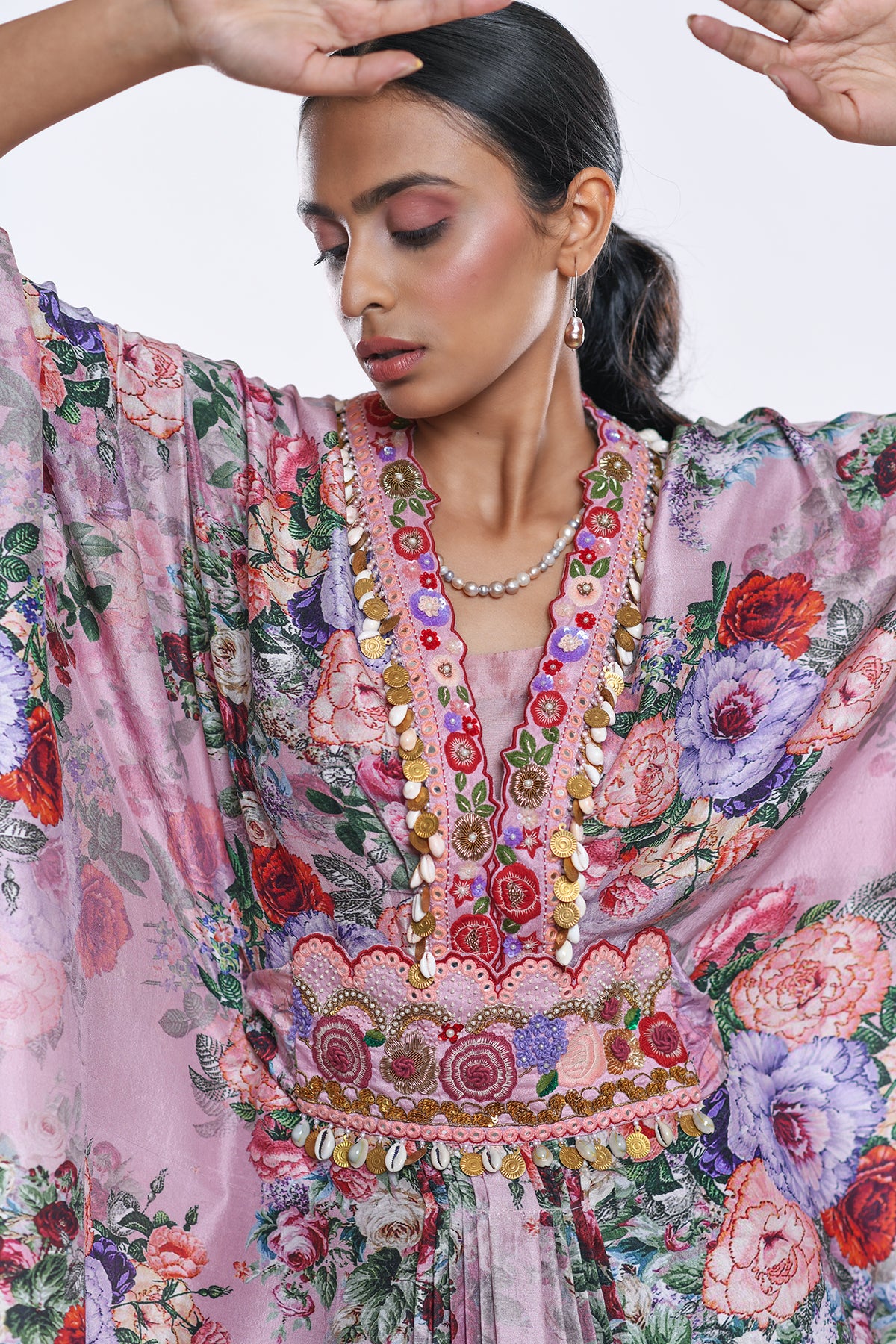 Draped Kaftan Set