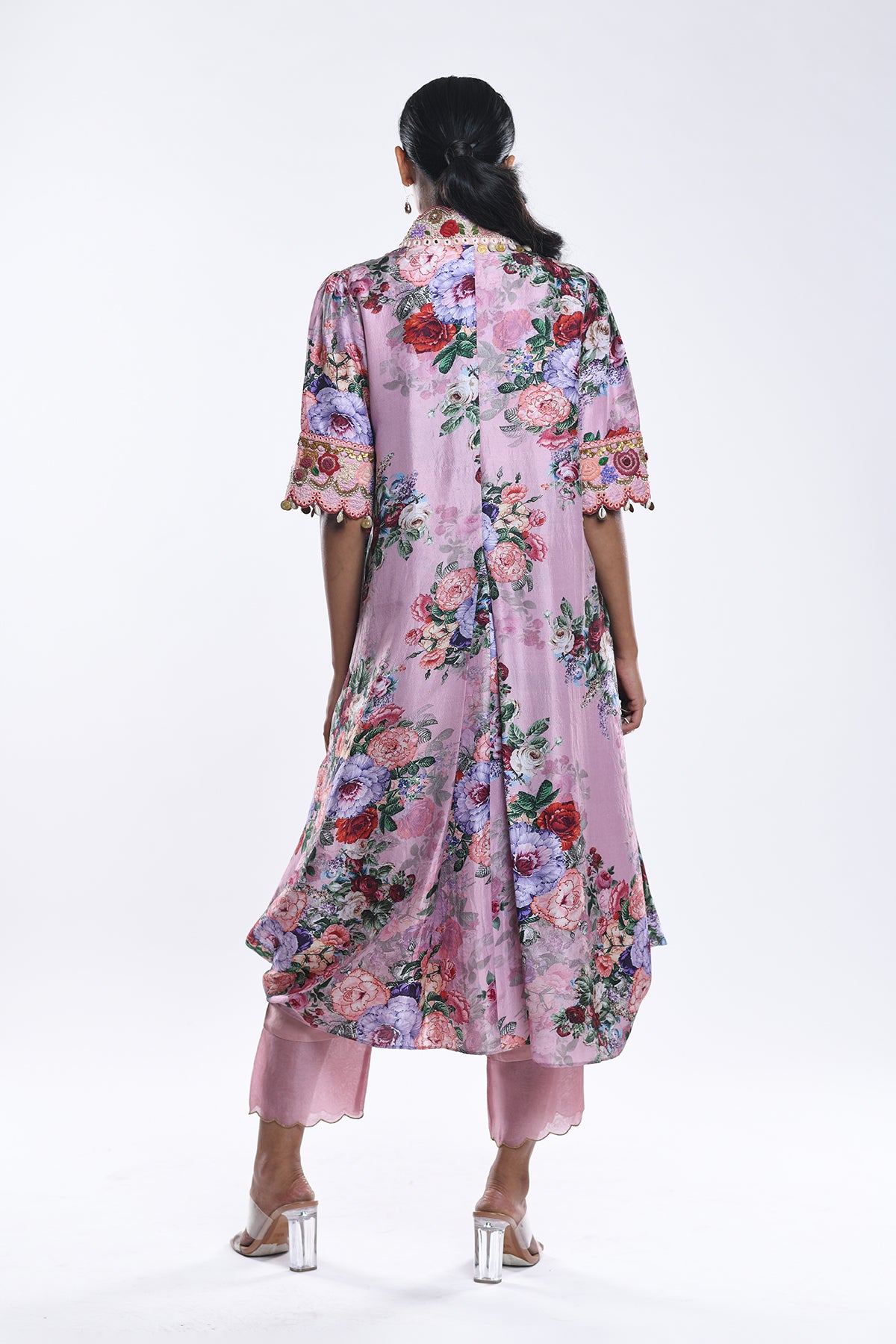A Line Pleated Kurta Set