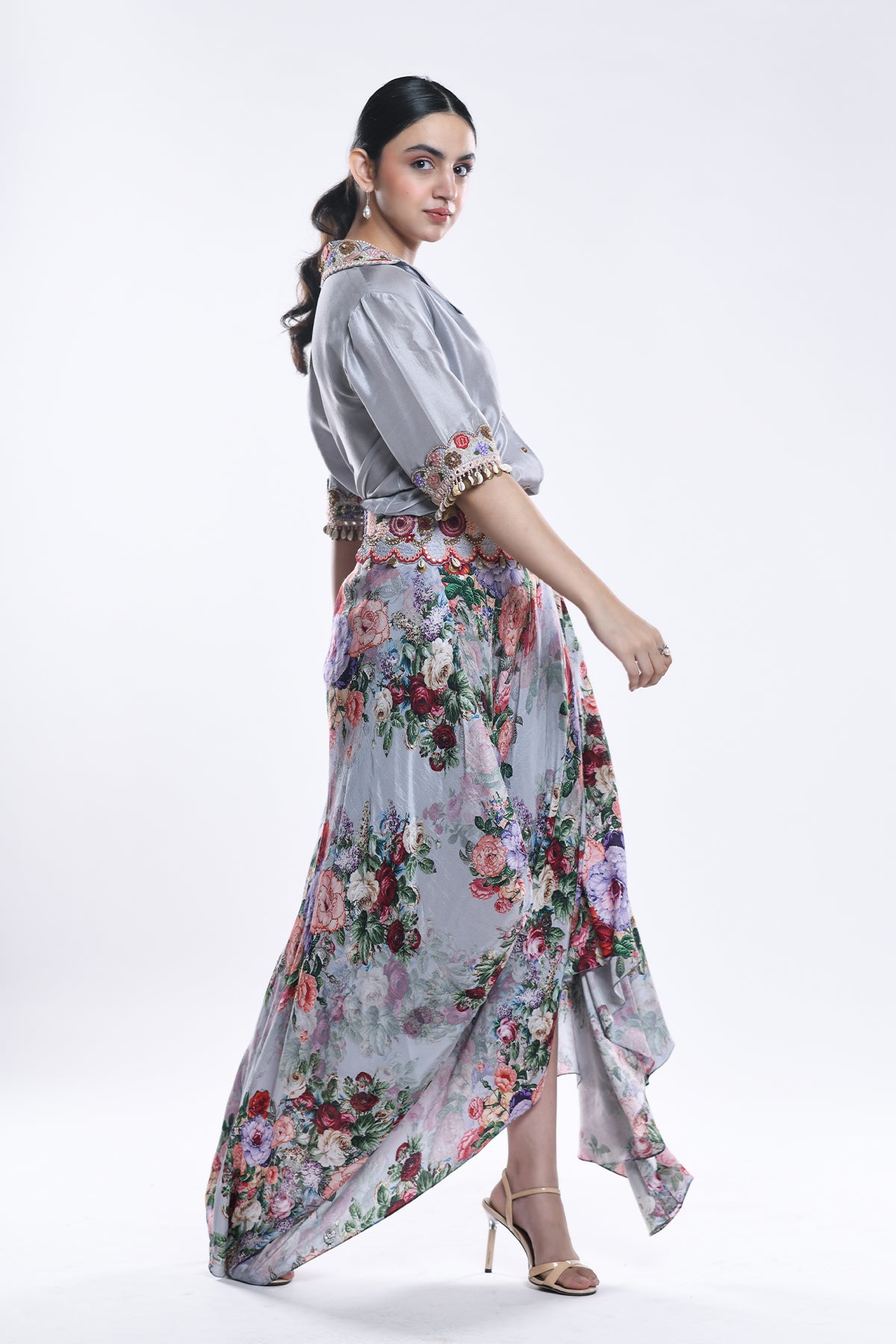 Angrakha Shirt And Skirt Set