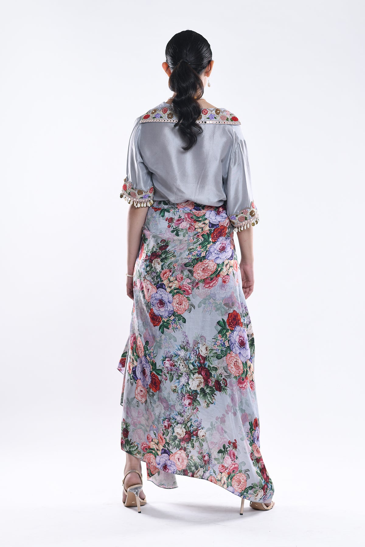 Angrakha Shirt And Skirt Set