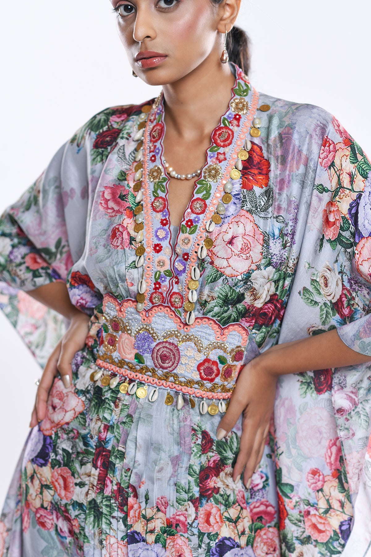 Draped Kaftan Set