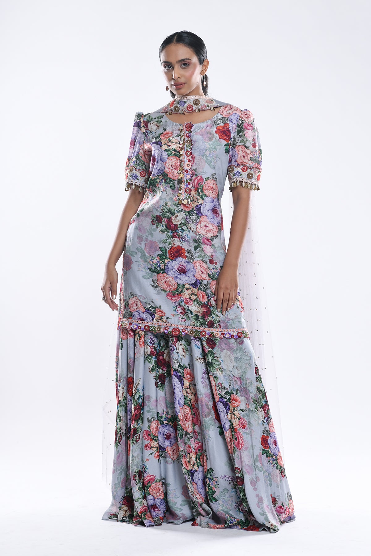 Printed Sharara Set