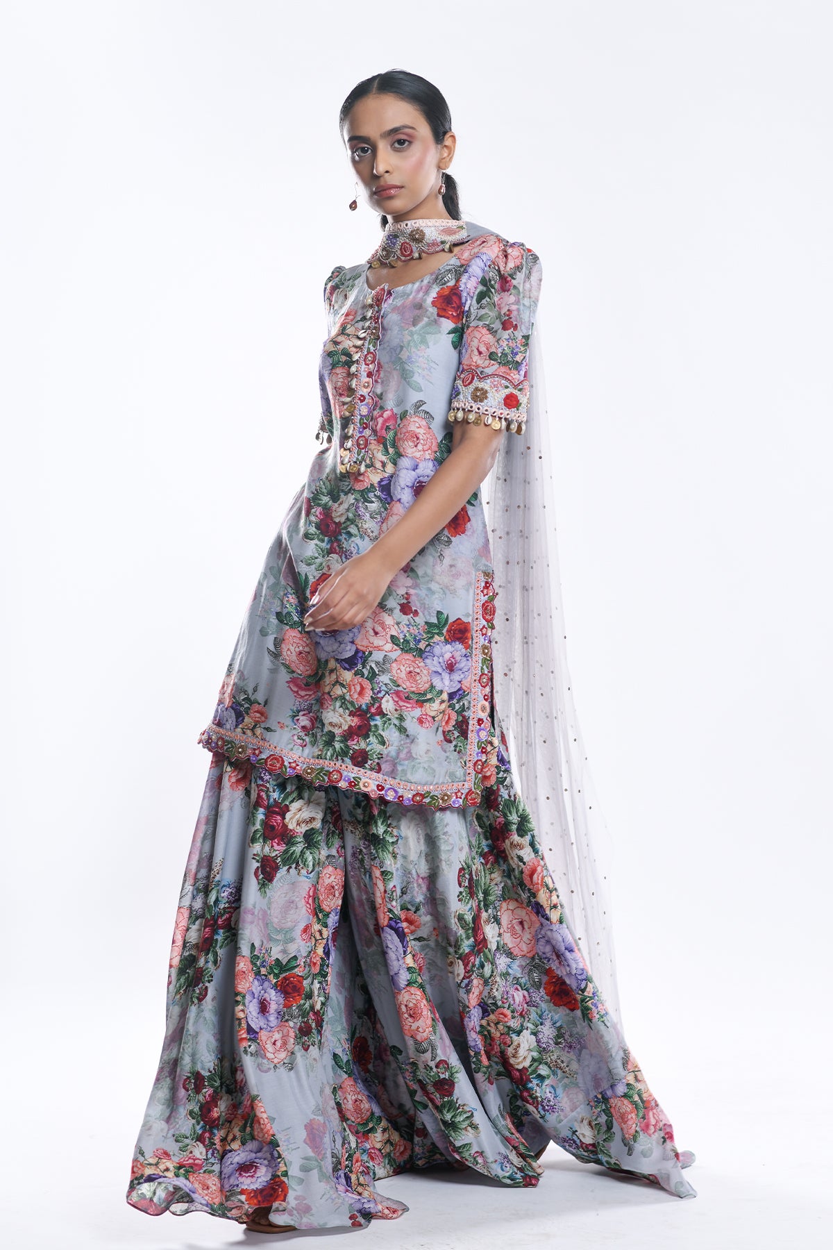 Printed Sharara Set