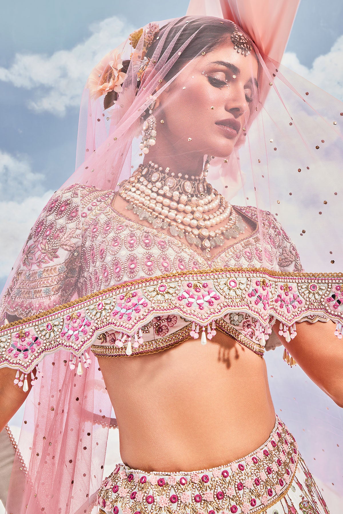 PARROT PARADISE LEHENGA