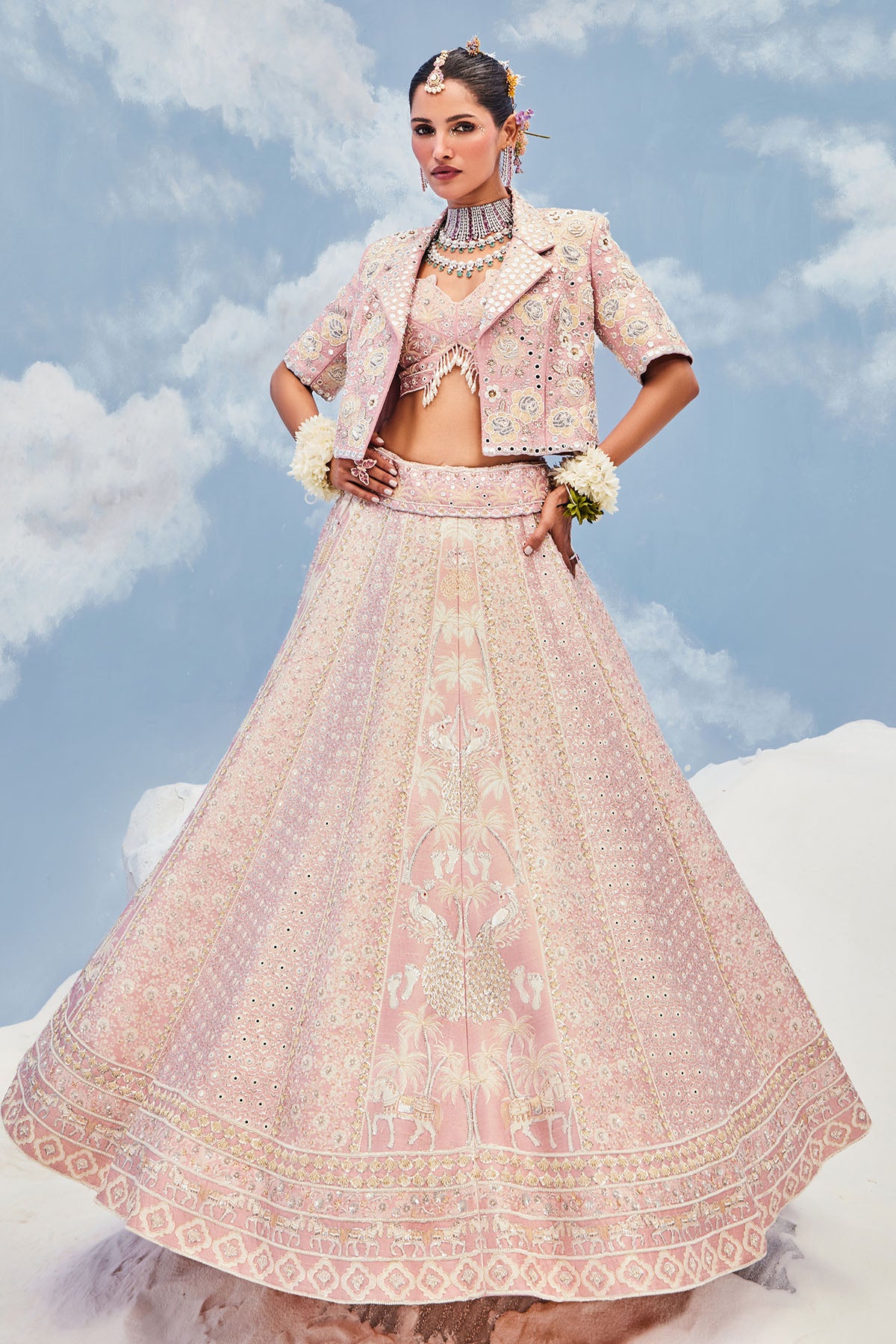 PINK MARWAR LEHENGA