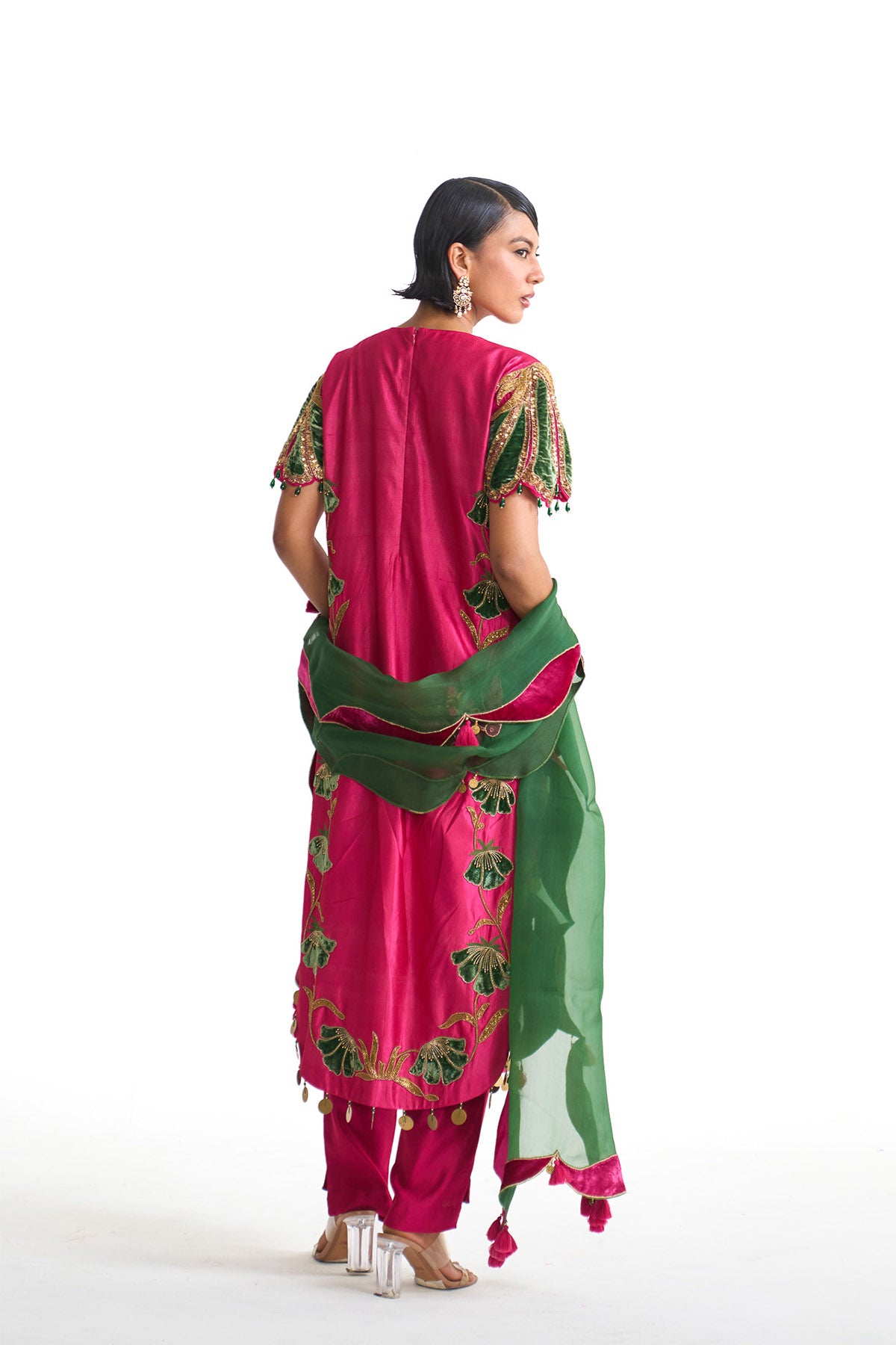 Genda phool Long suit set