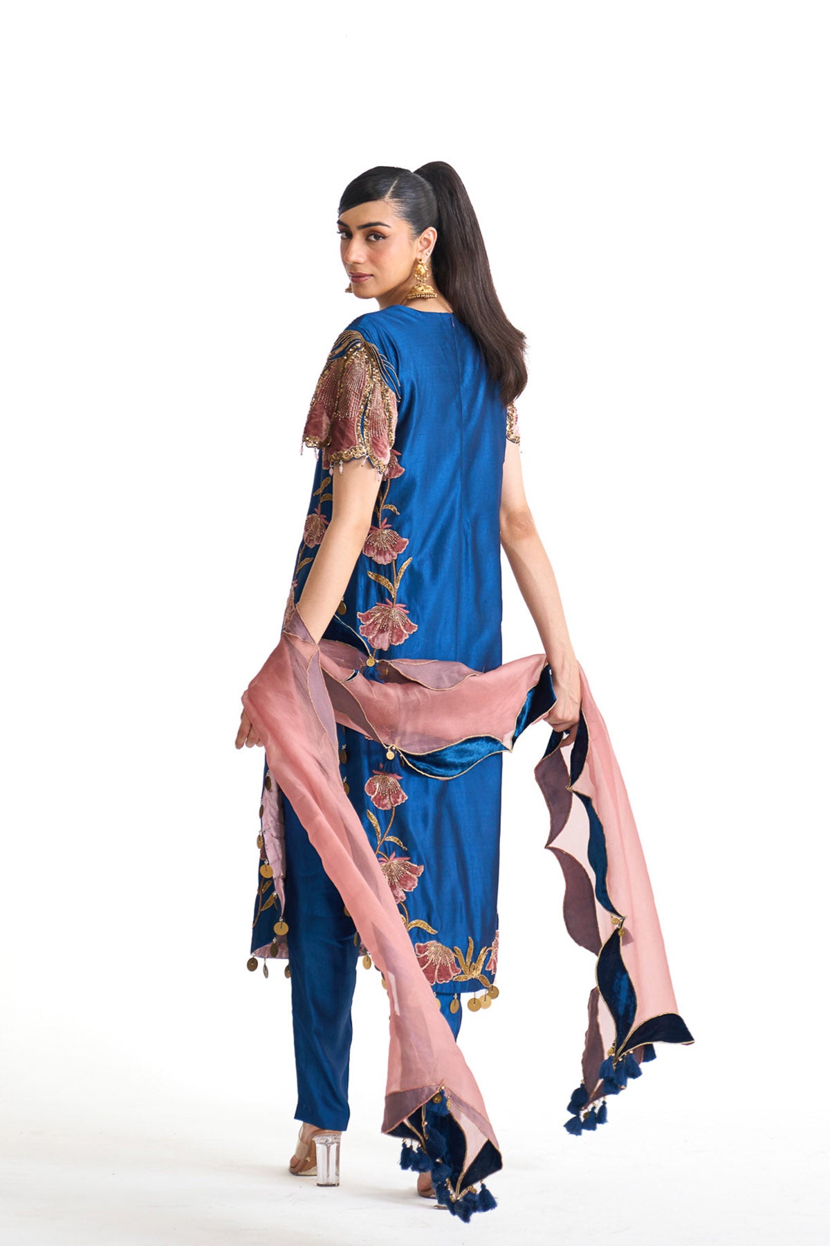 Genda phool Long suit set