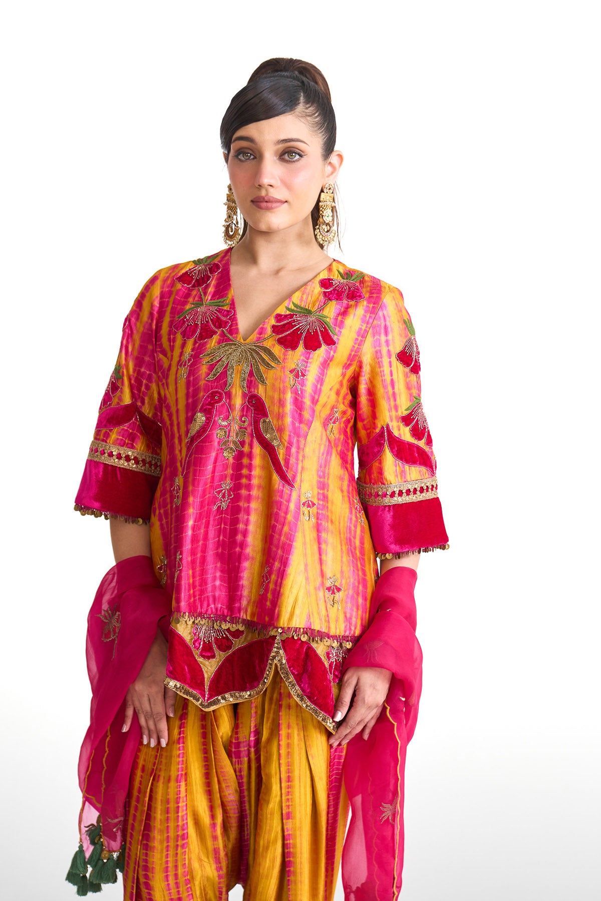 Genda phool Princess line suit set