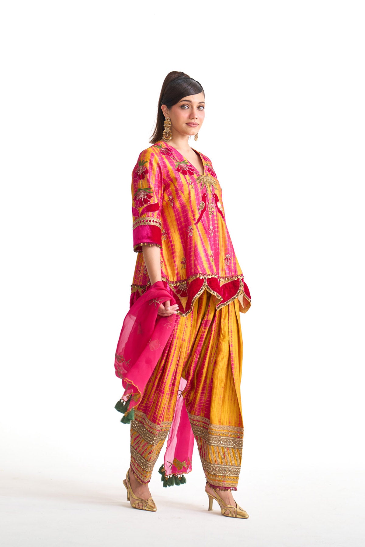 Genda phool Princess line suit set