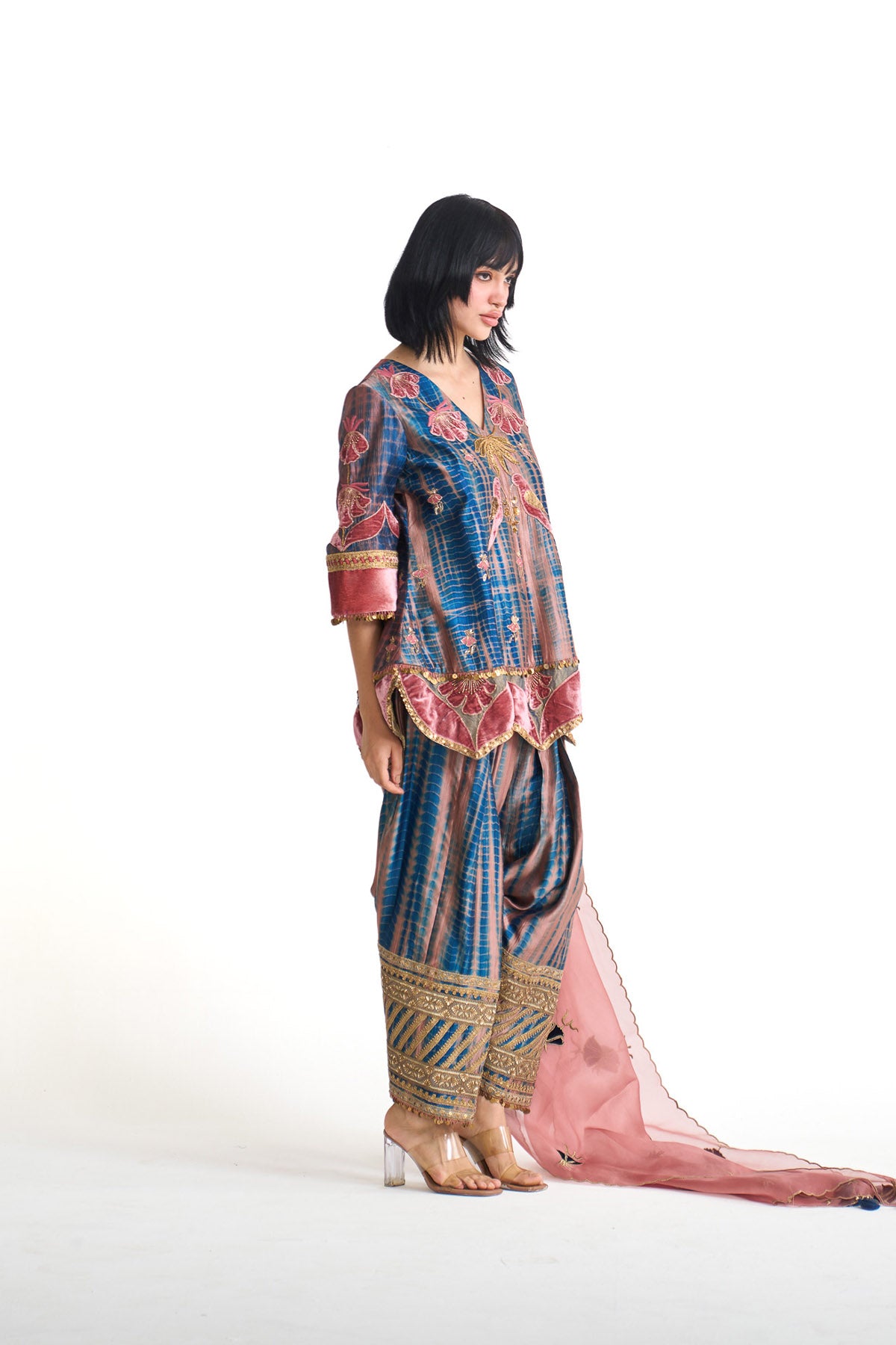 Genda phool Princess line suit set