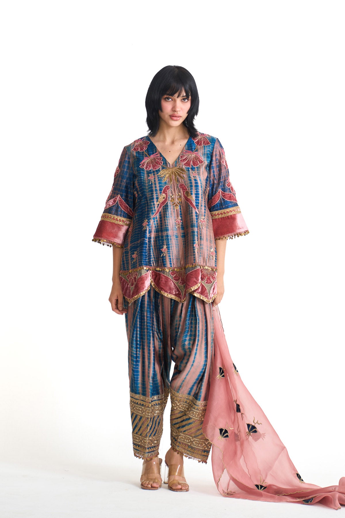 Genda phool Princess line suit set